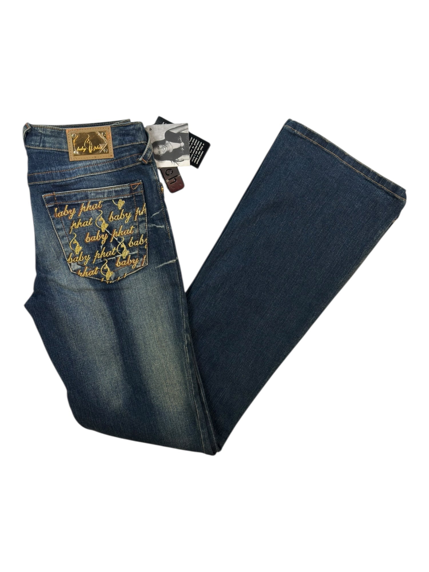 27) Baby Phat Embroidered Logo Boot-cut Jeans – Sweet Like