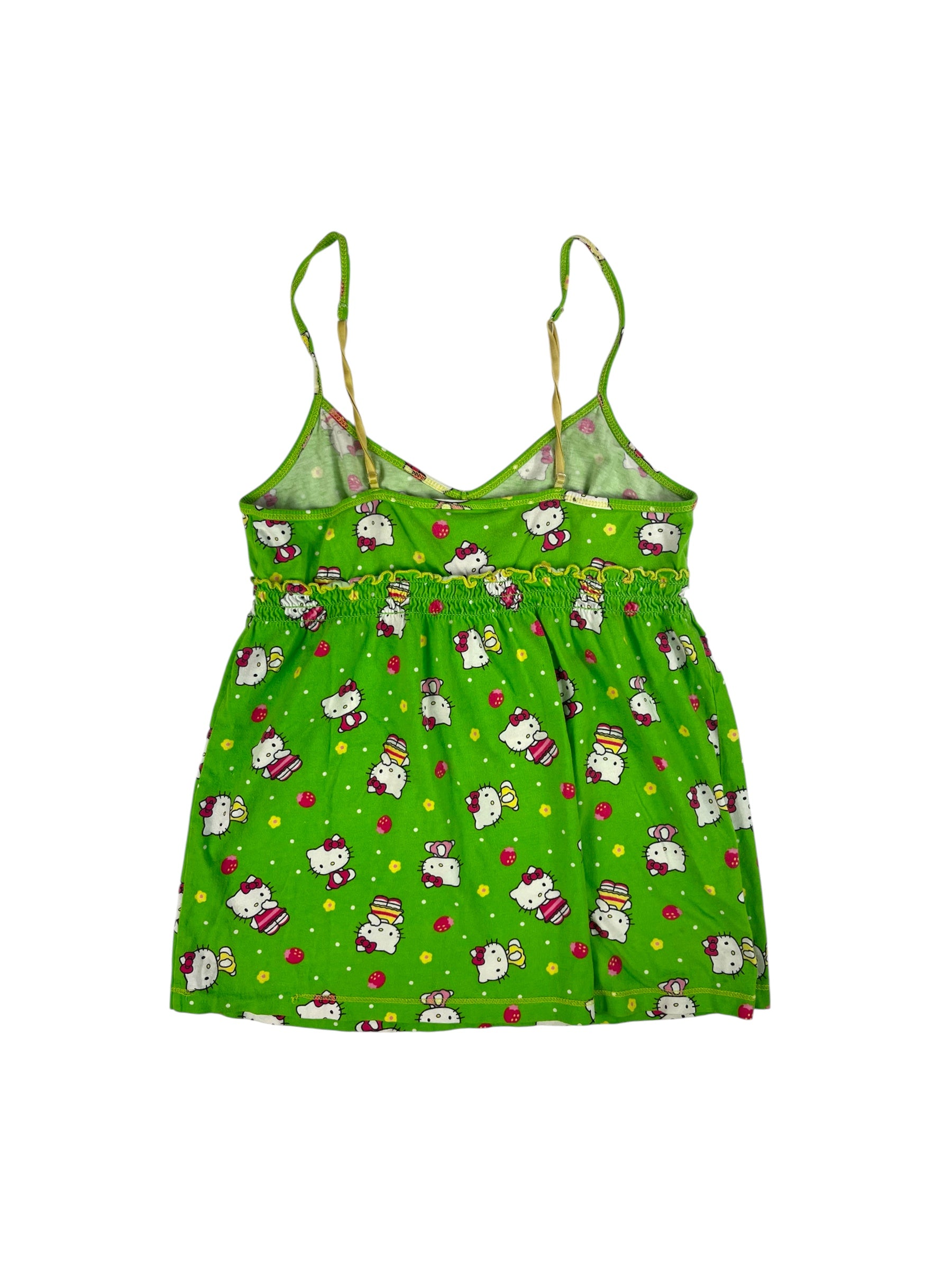 (S) Lime Green Hello Kitty Tank