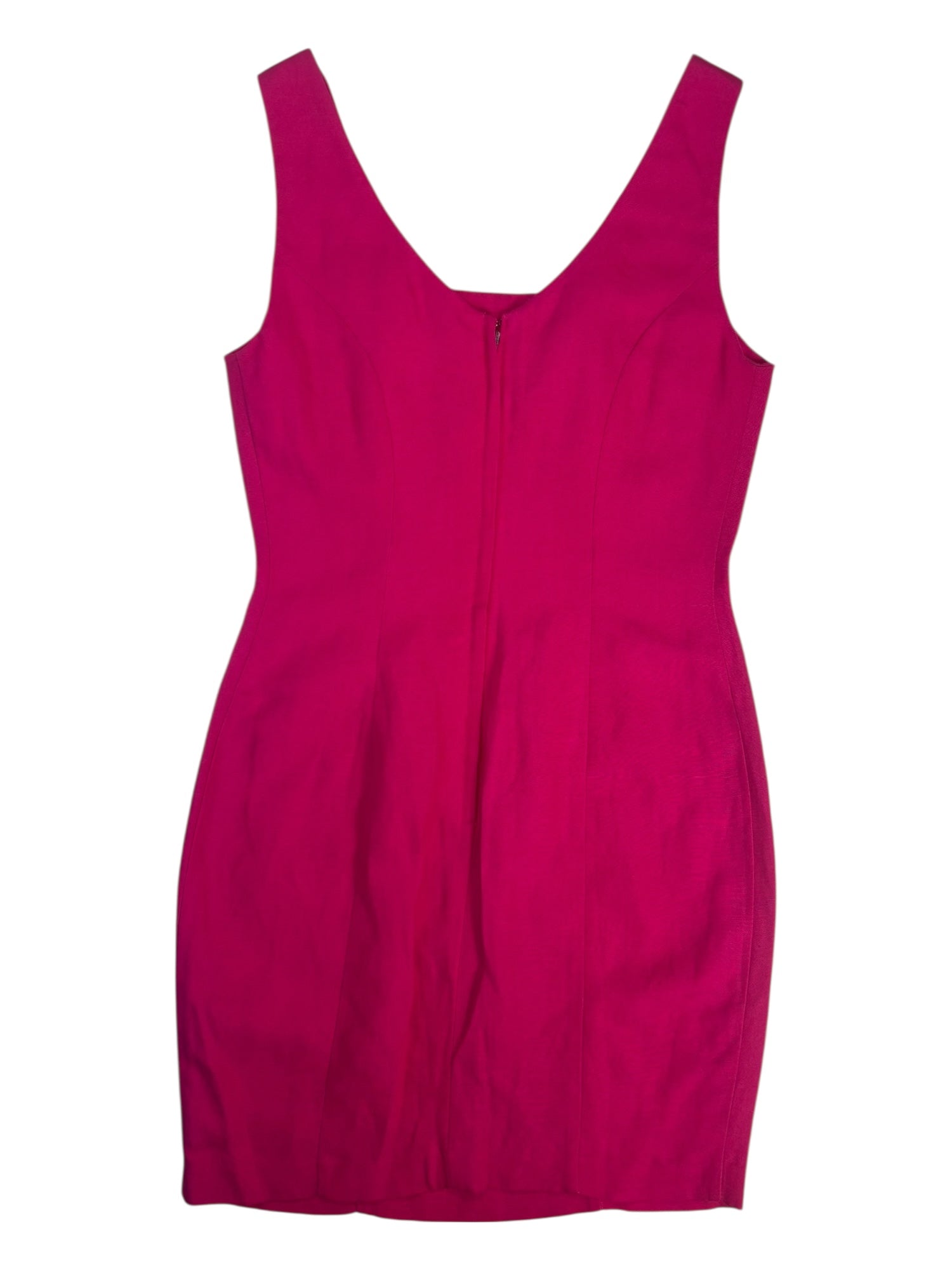 (S) Hot Pink le château Midi Dress