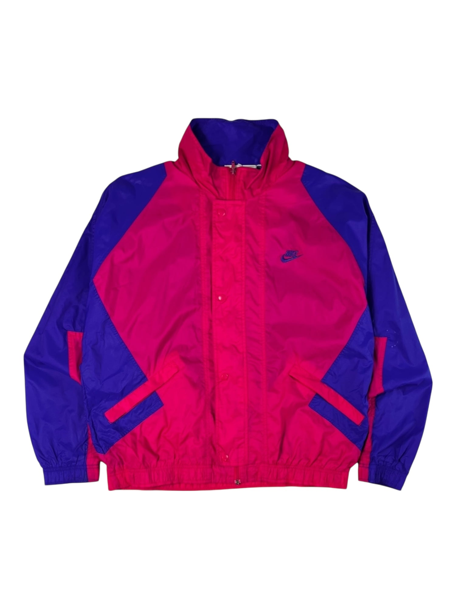 (L/XL) Vintage Nike Pink and Purple Windbreaker