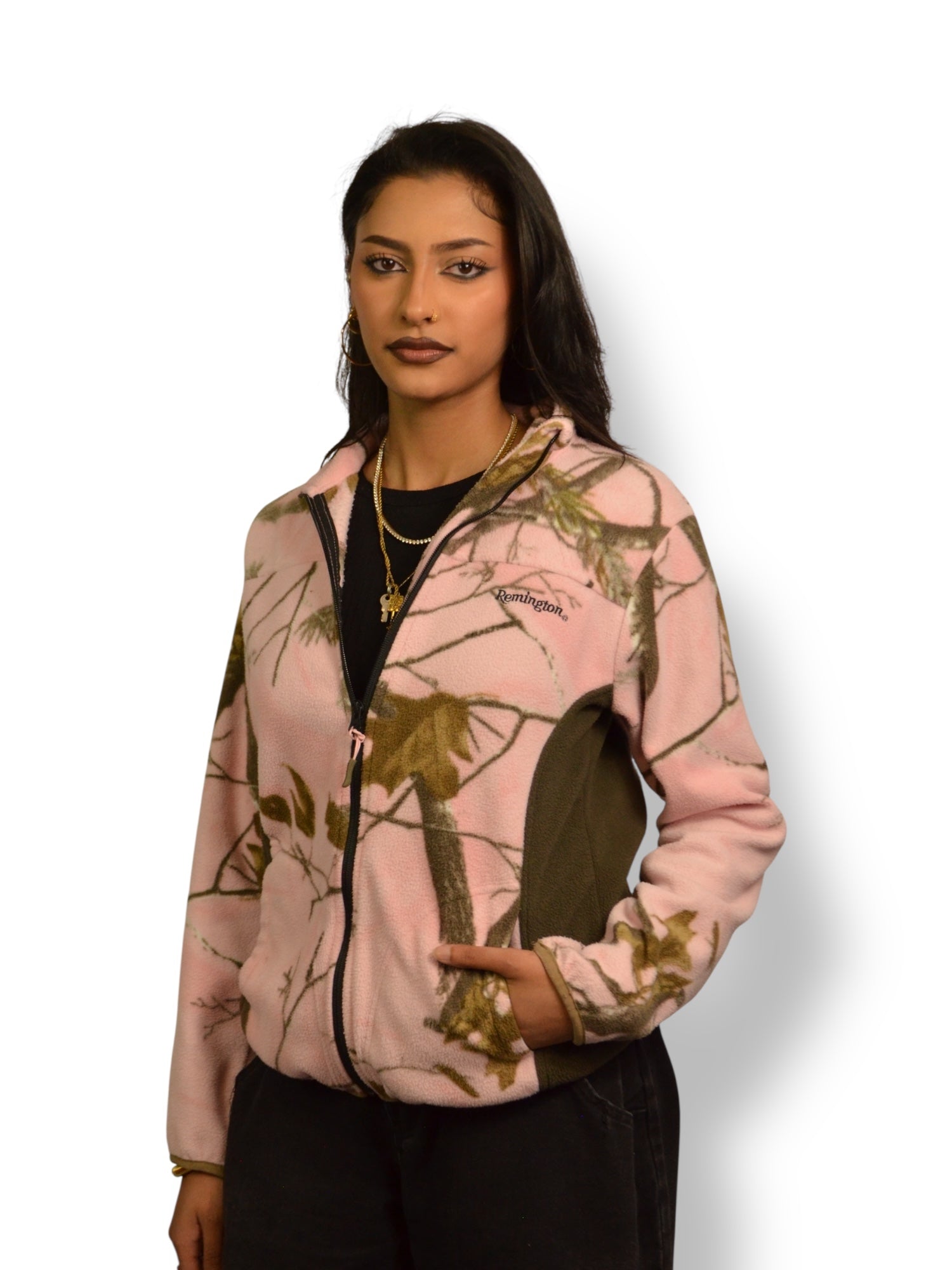 (M) Remington Pink Camo Fleece