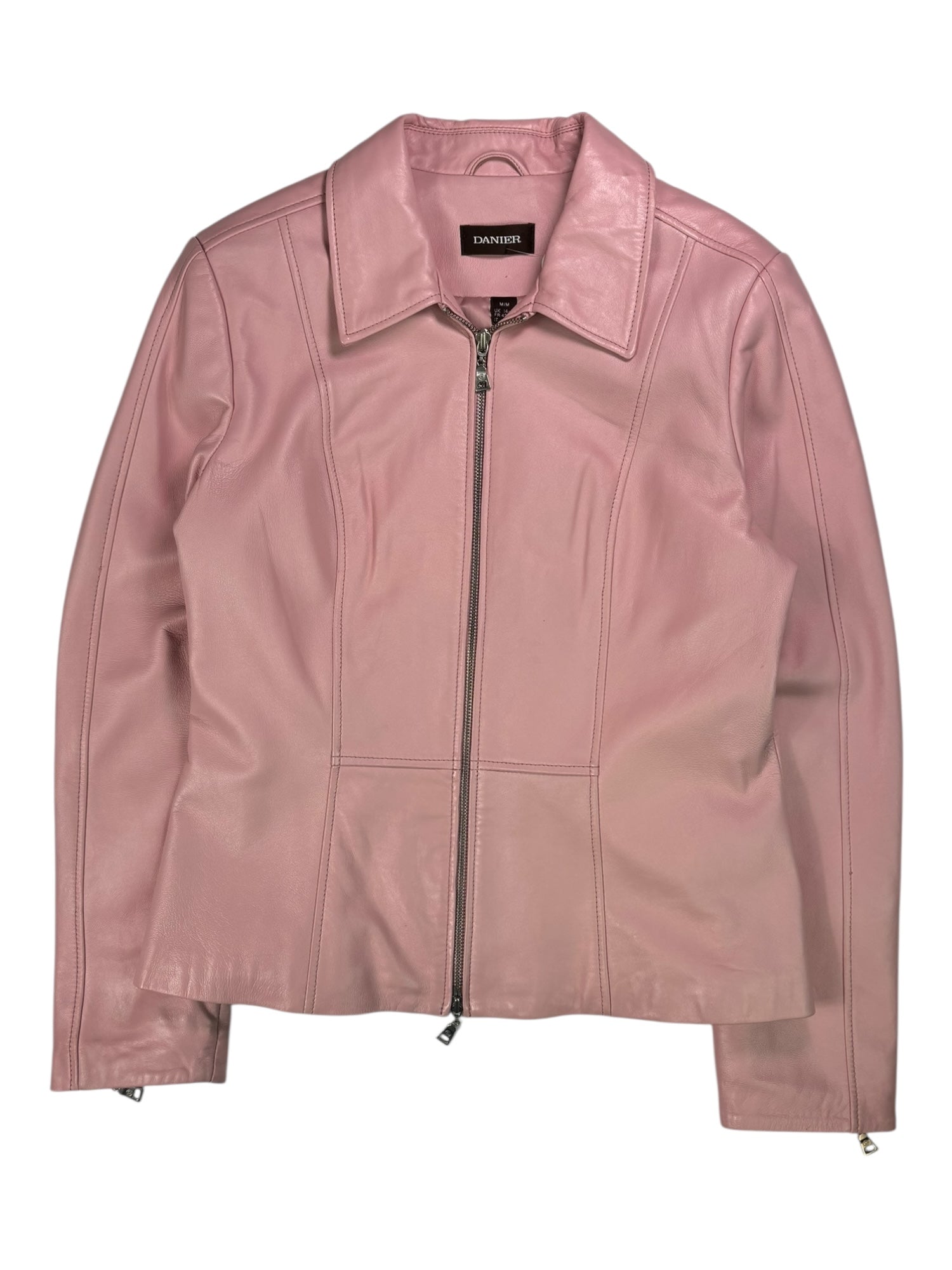 (M) Pink Leather Danier Jacket