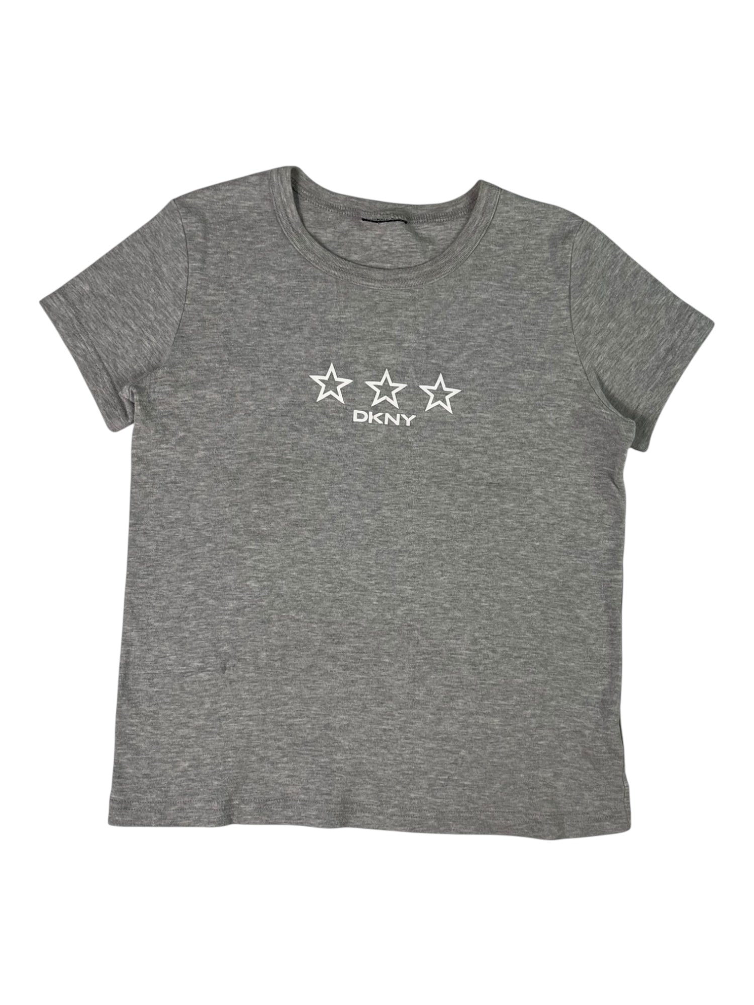 (L) Y2K DKNY Grey Tee