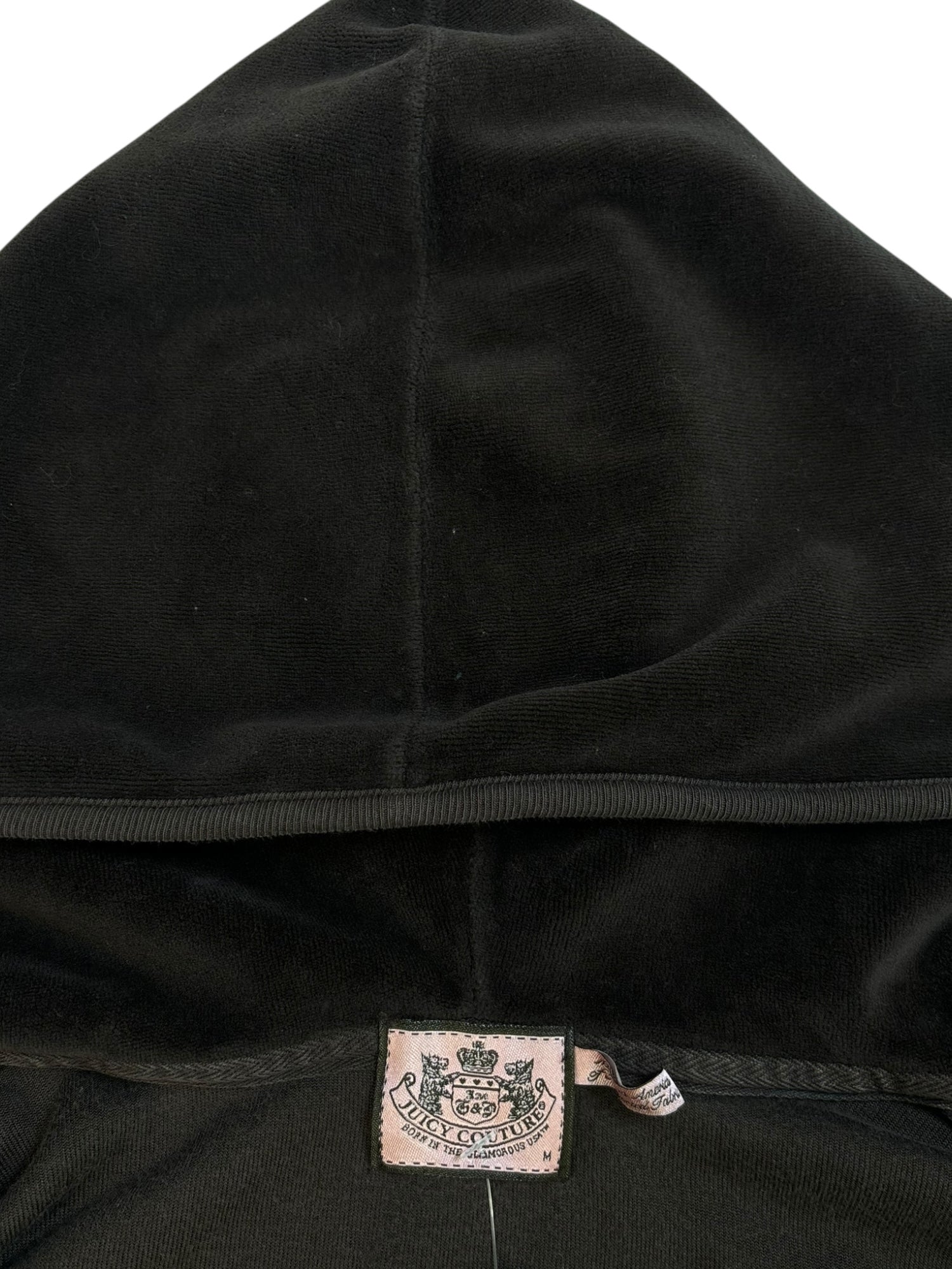 (M) Brown Juicy Couture Velour Zip Up Hoodie