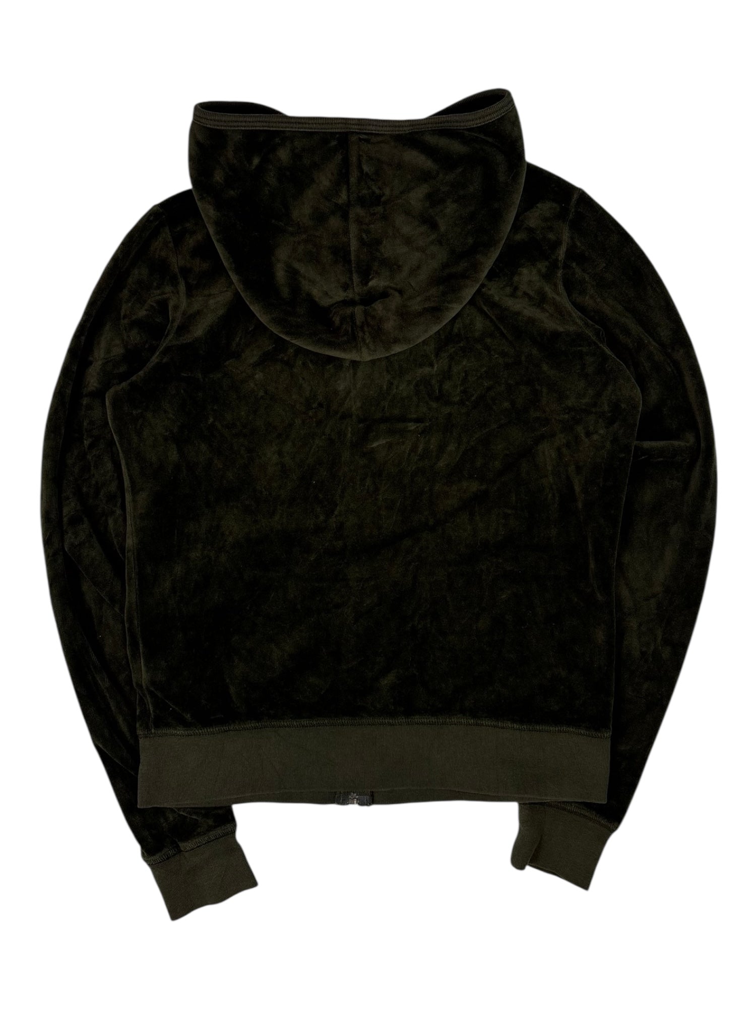 (L) Dark Brown Juicy Couture Velour Top