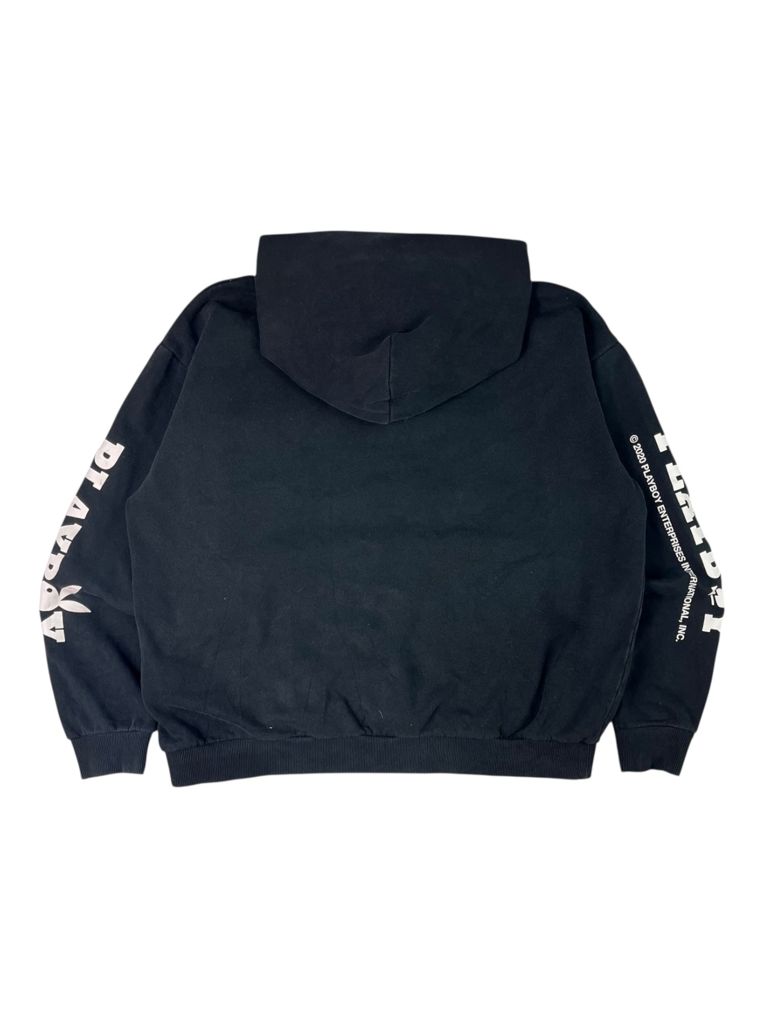 (L) Playboy Black Hoodie