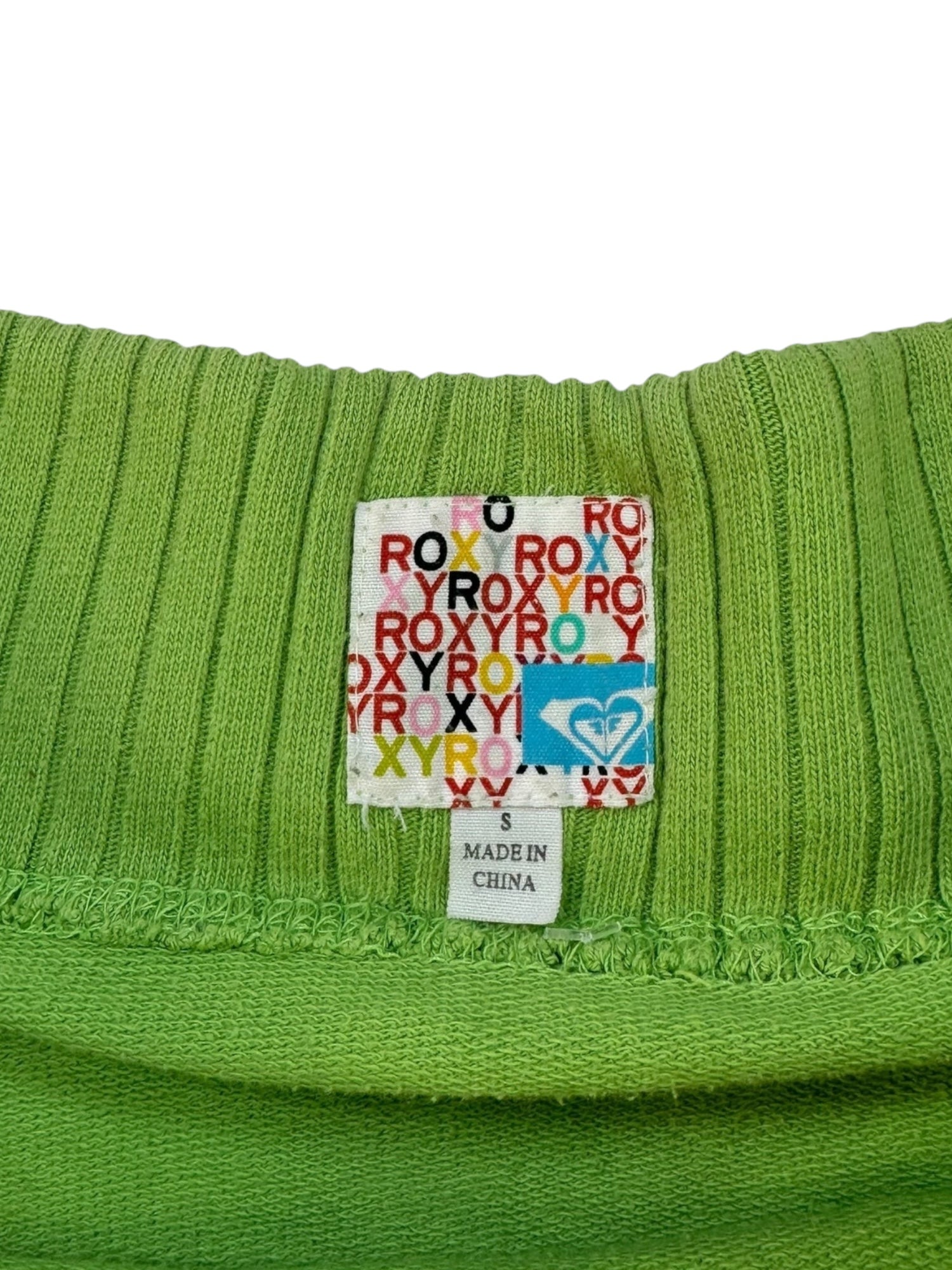 (S) Green Roxy Sweat Skirt