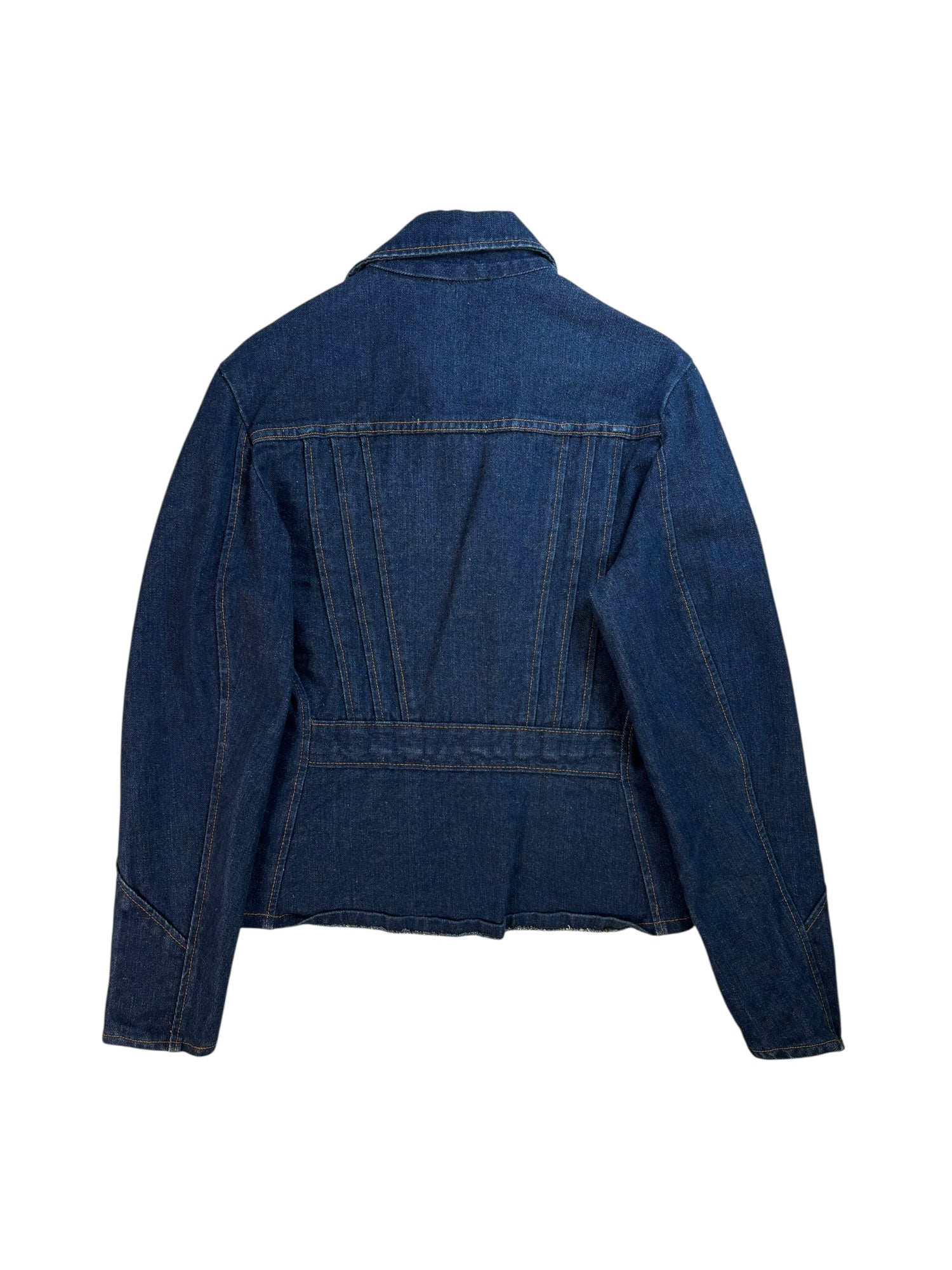 (S/M) Denim Zip Up Jacket