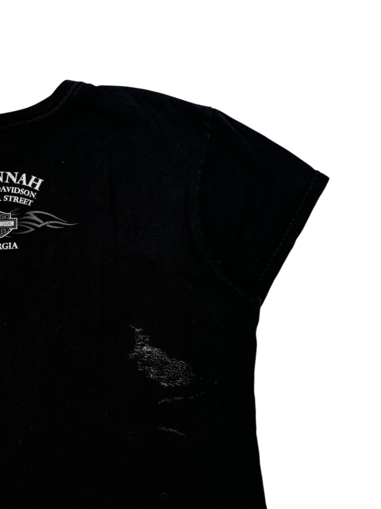 (L) Harley Davidson Felt Logo Tee