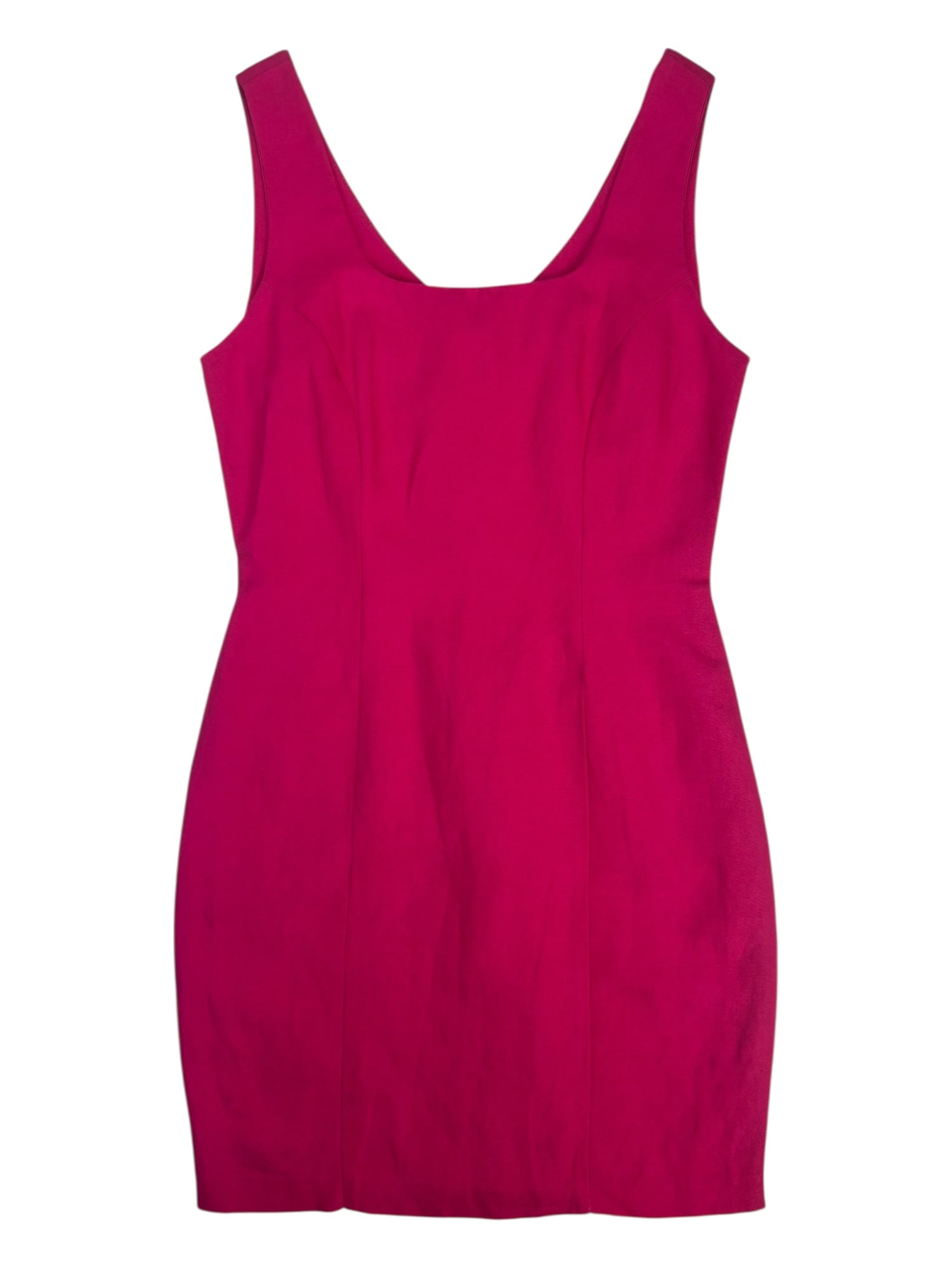 (S) Hot Pink le château Midi Dress