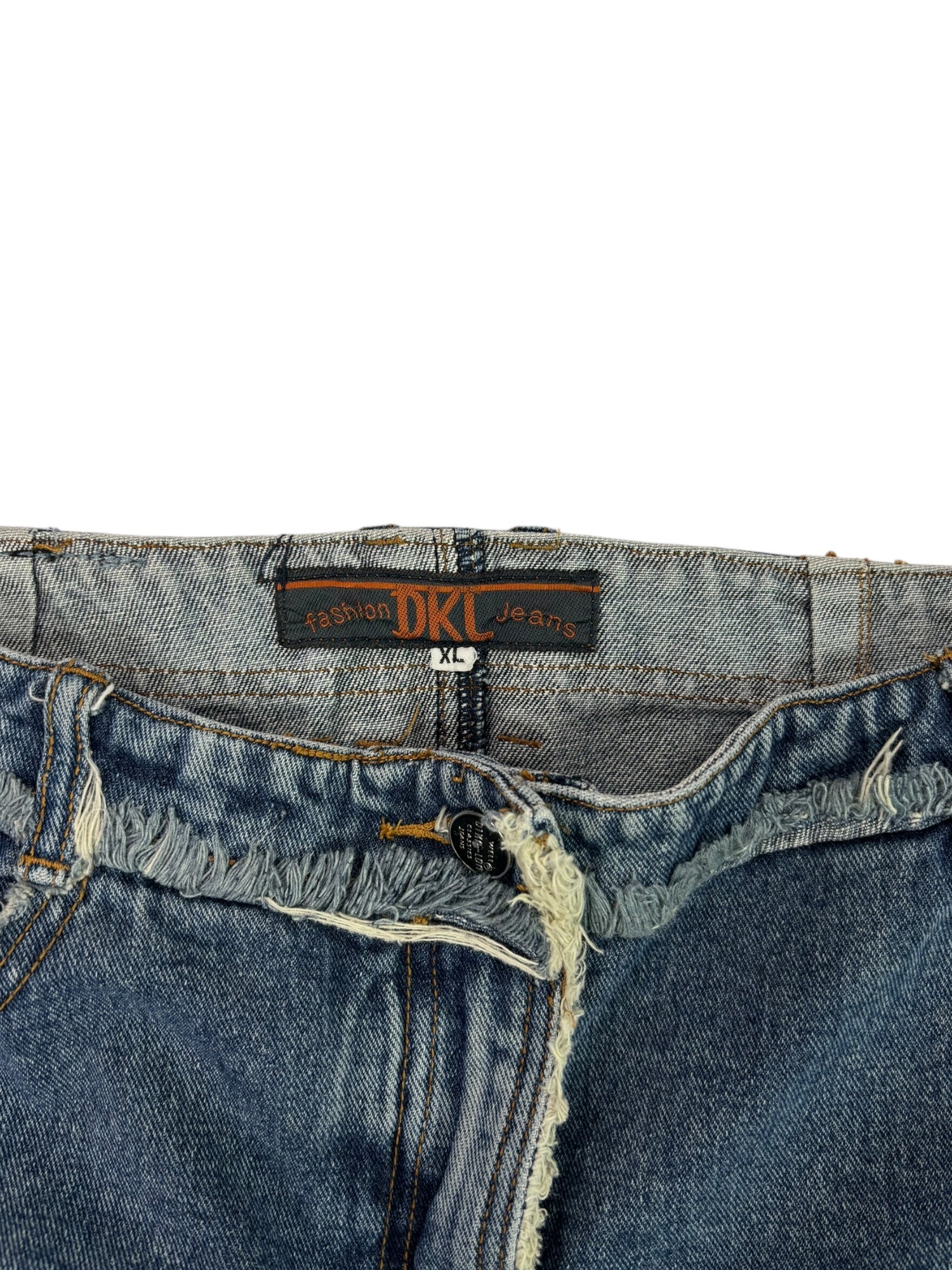 (XL) DKE Jeans Denim Mini Skirt