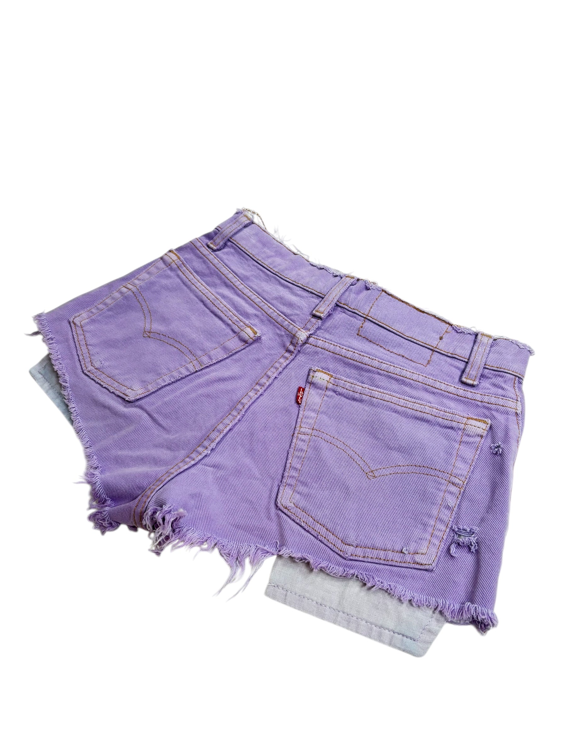(27) Levi’s Lilac Micro Cutoff Shorts