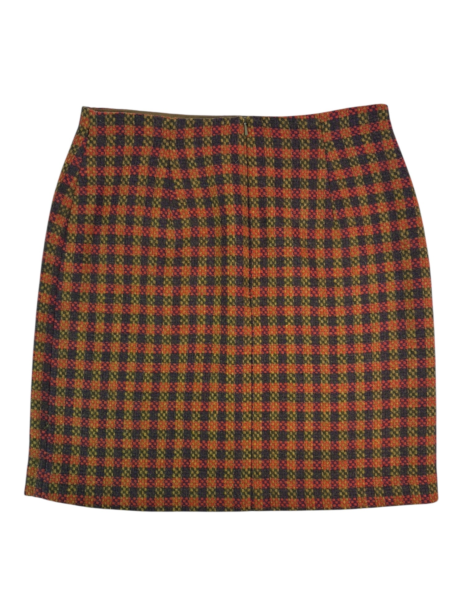 (28) Dolce & Gabbana Wool Plaid Skirt