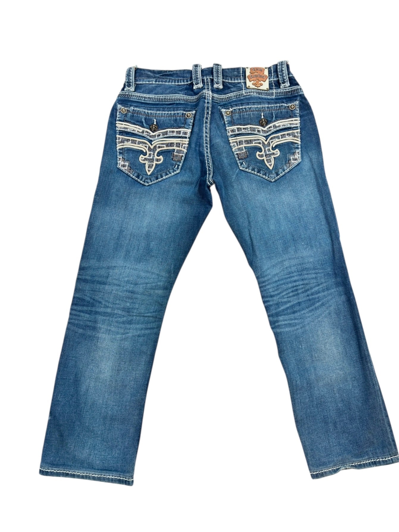 (36) Rock Revival Straight Denim
