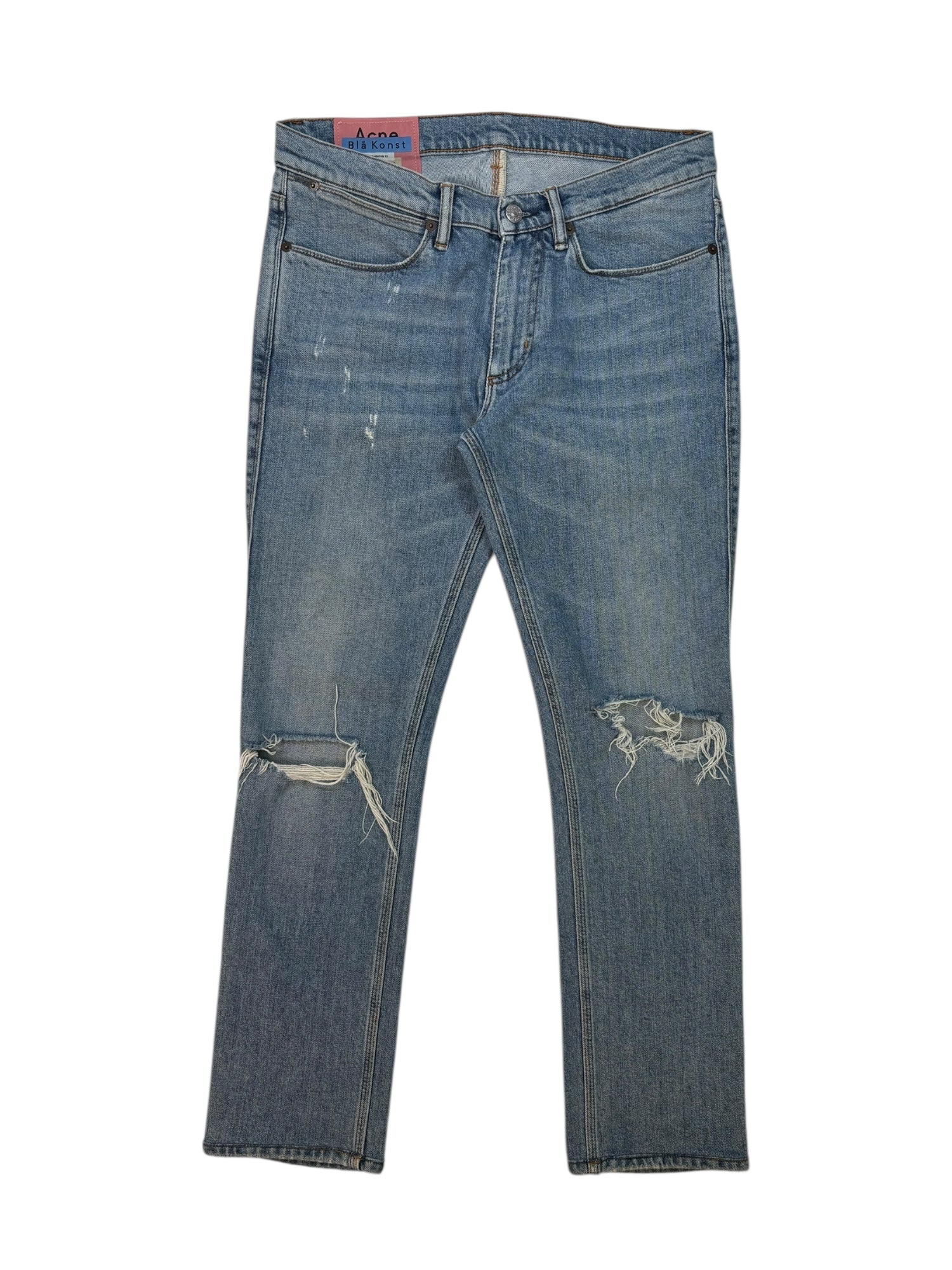 (30) Acne Studio Distressed Straight Leg