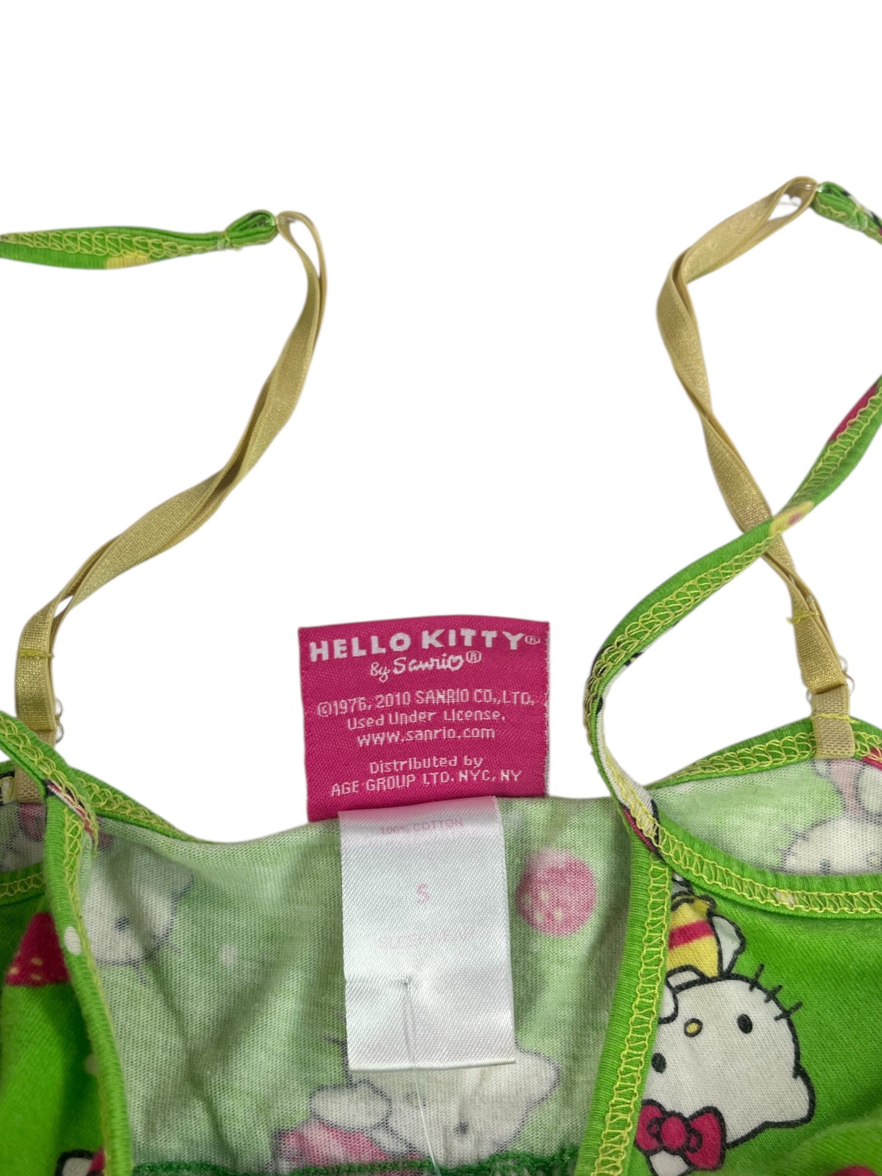 (S) Lime Green Hello Kitty Tank