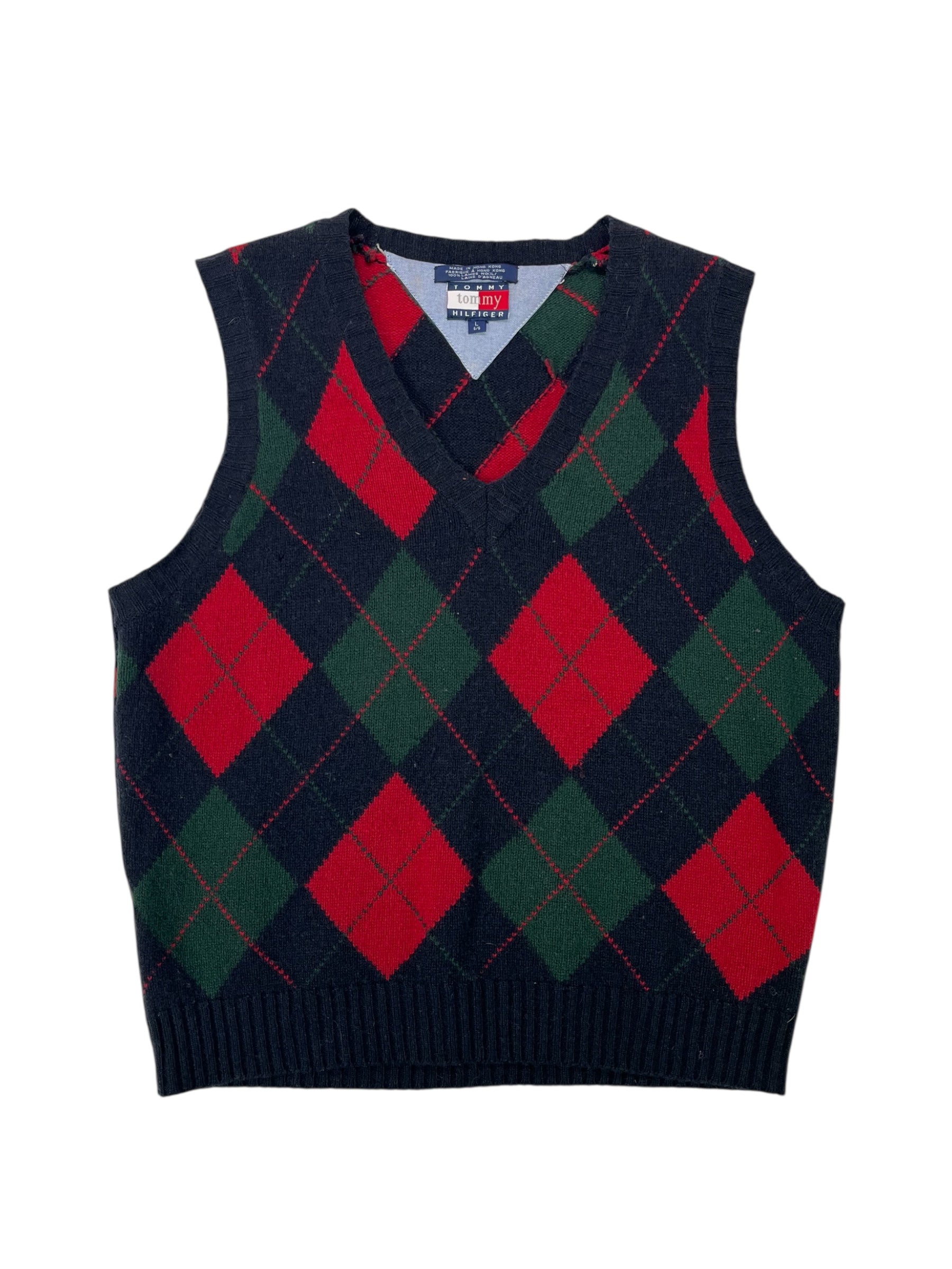 (L) Tommy Hilfiger Navy Argile Sweater Vest