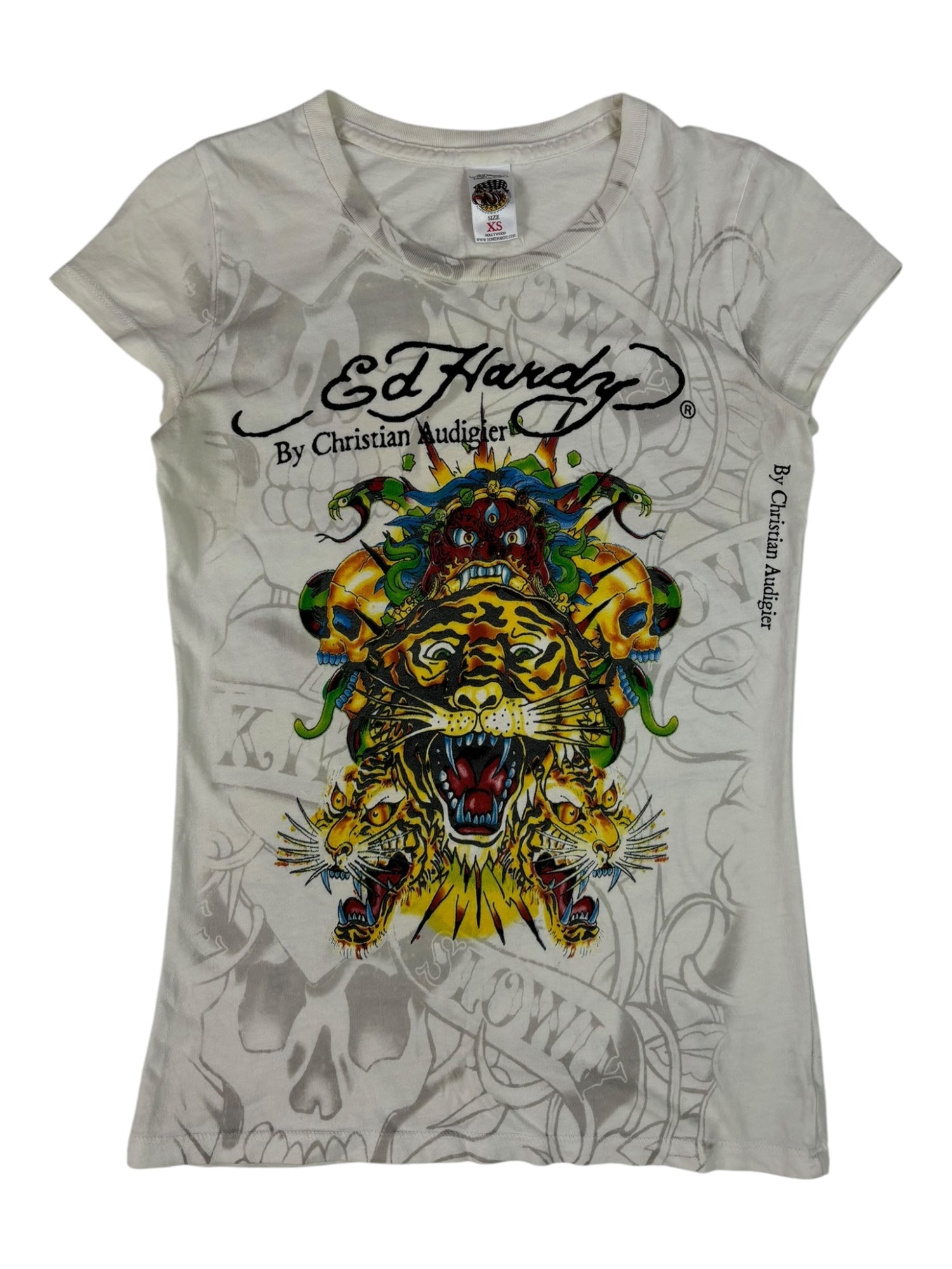 (XS) Ed Hardy Graphic Baby Tee