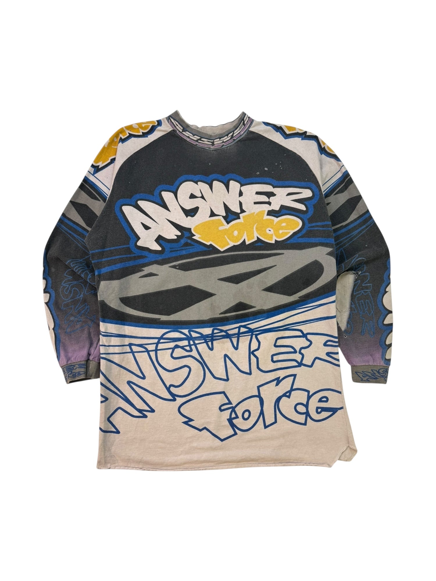 (XL) Answer Racing Distressed Long Sleeve