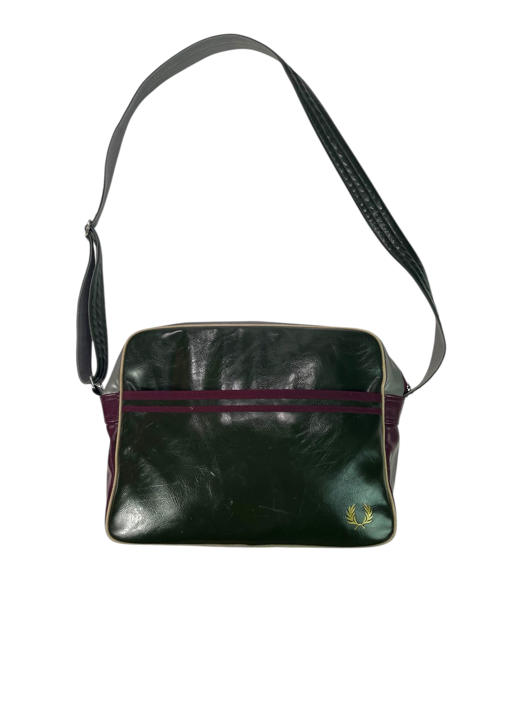 (O/S) Fred Perry Olive Green Messenger Bag