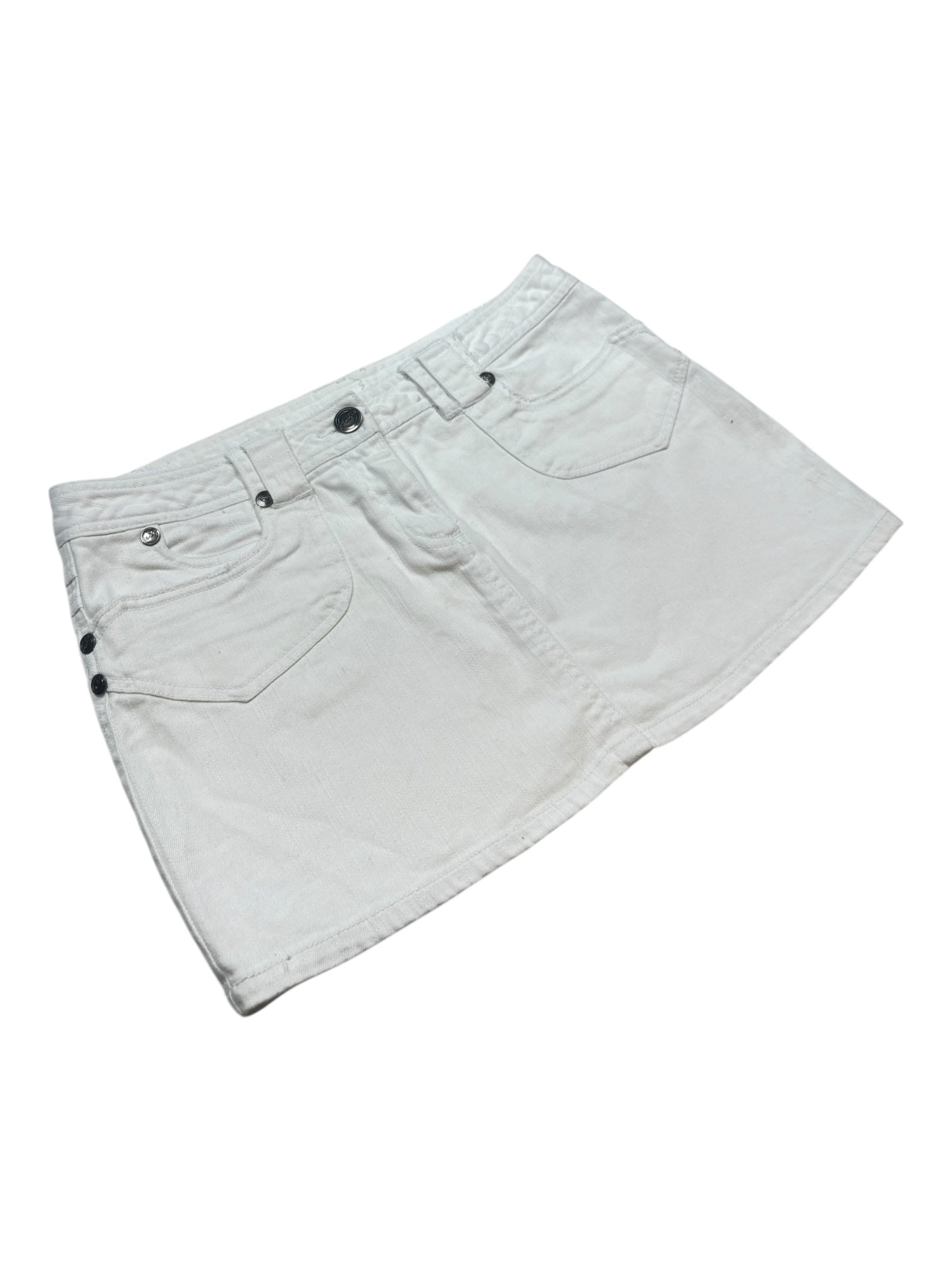 (31) Plastic White Mini Skirt
