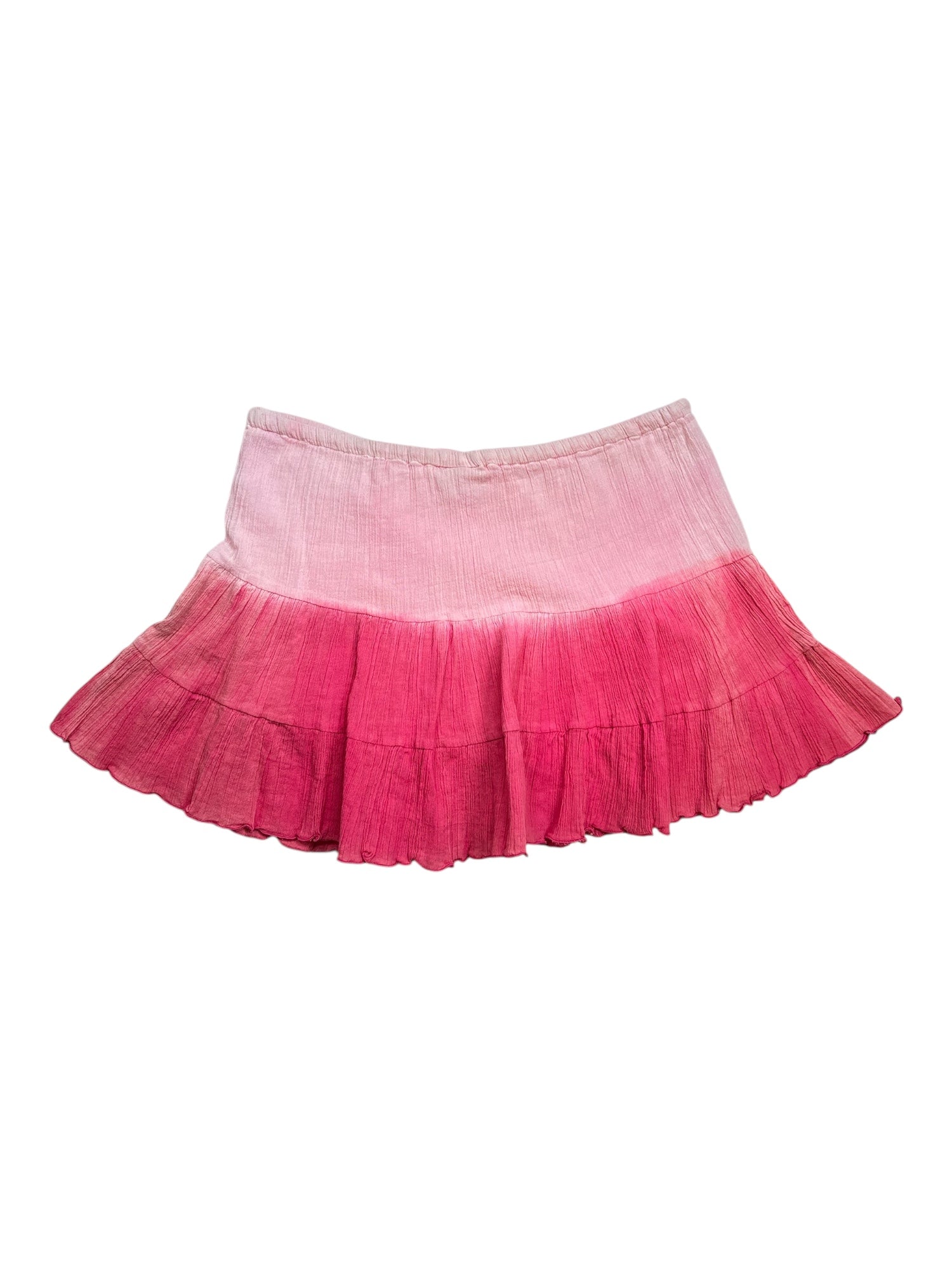 (28) In Gear Pink Ombre Mini Skirt