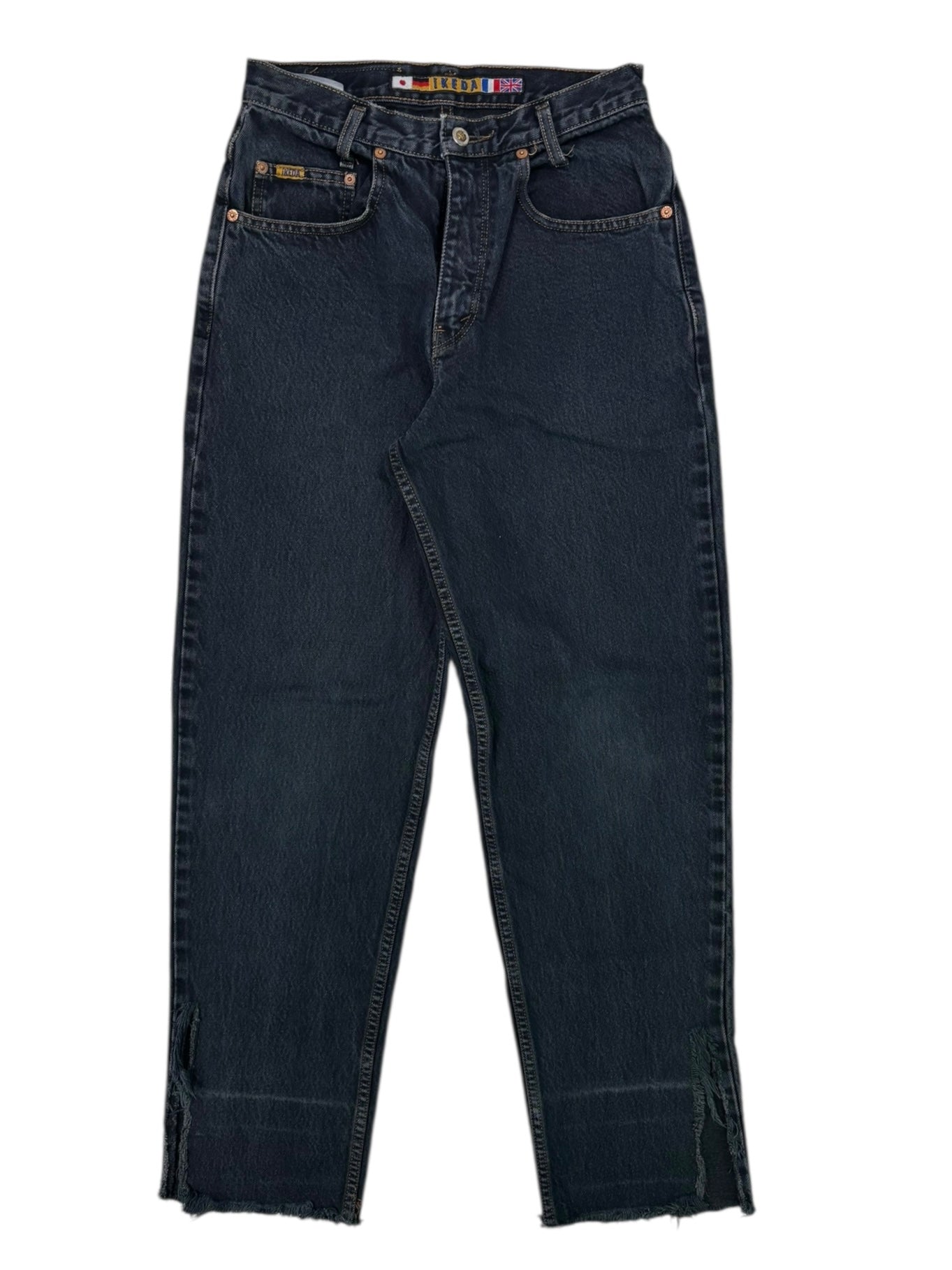 (28) Ikeda High Waisted Dark Wash Jeans