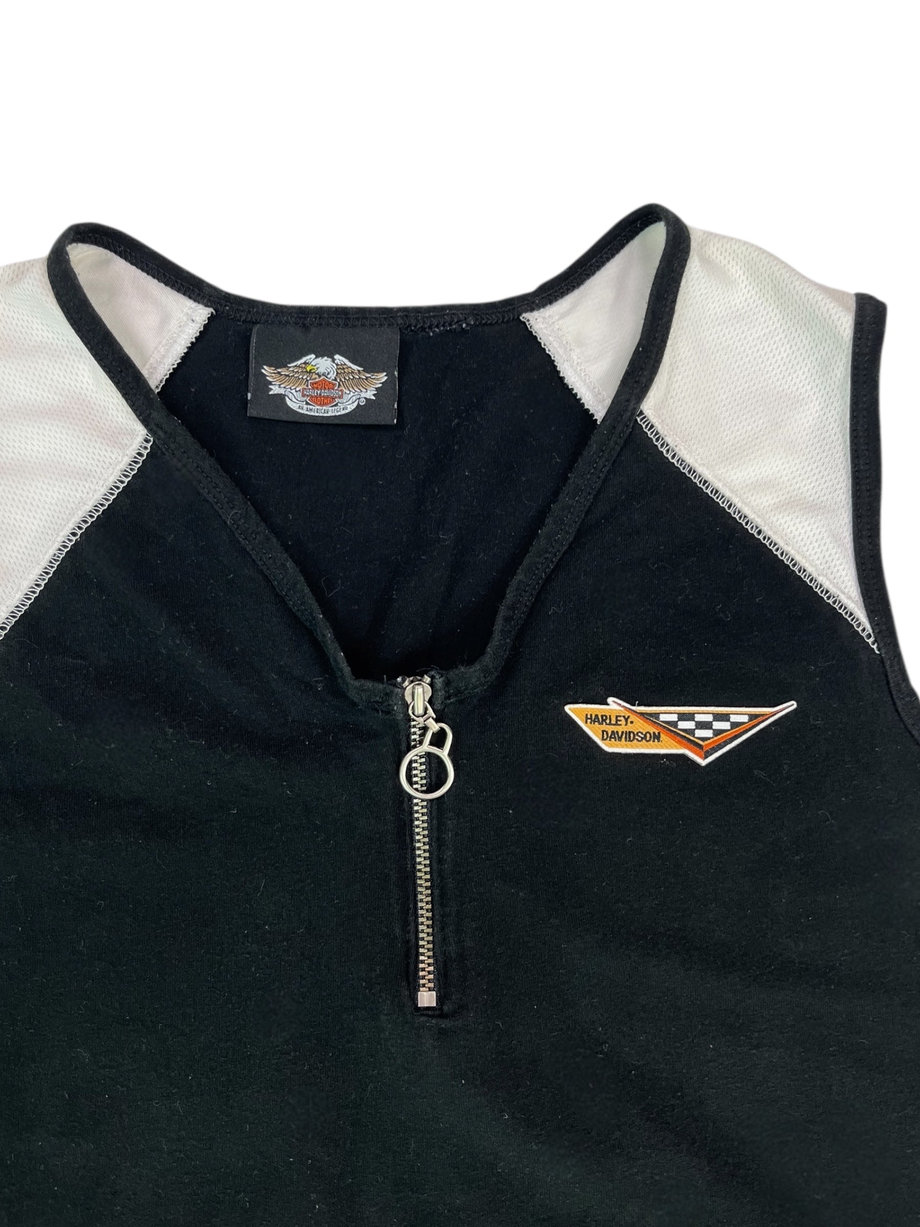 (L) Harley Davidson Zipup Tank Top