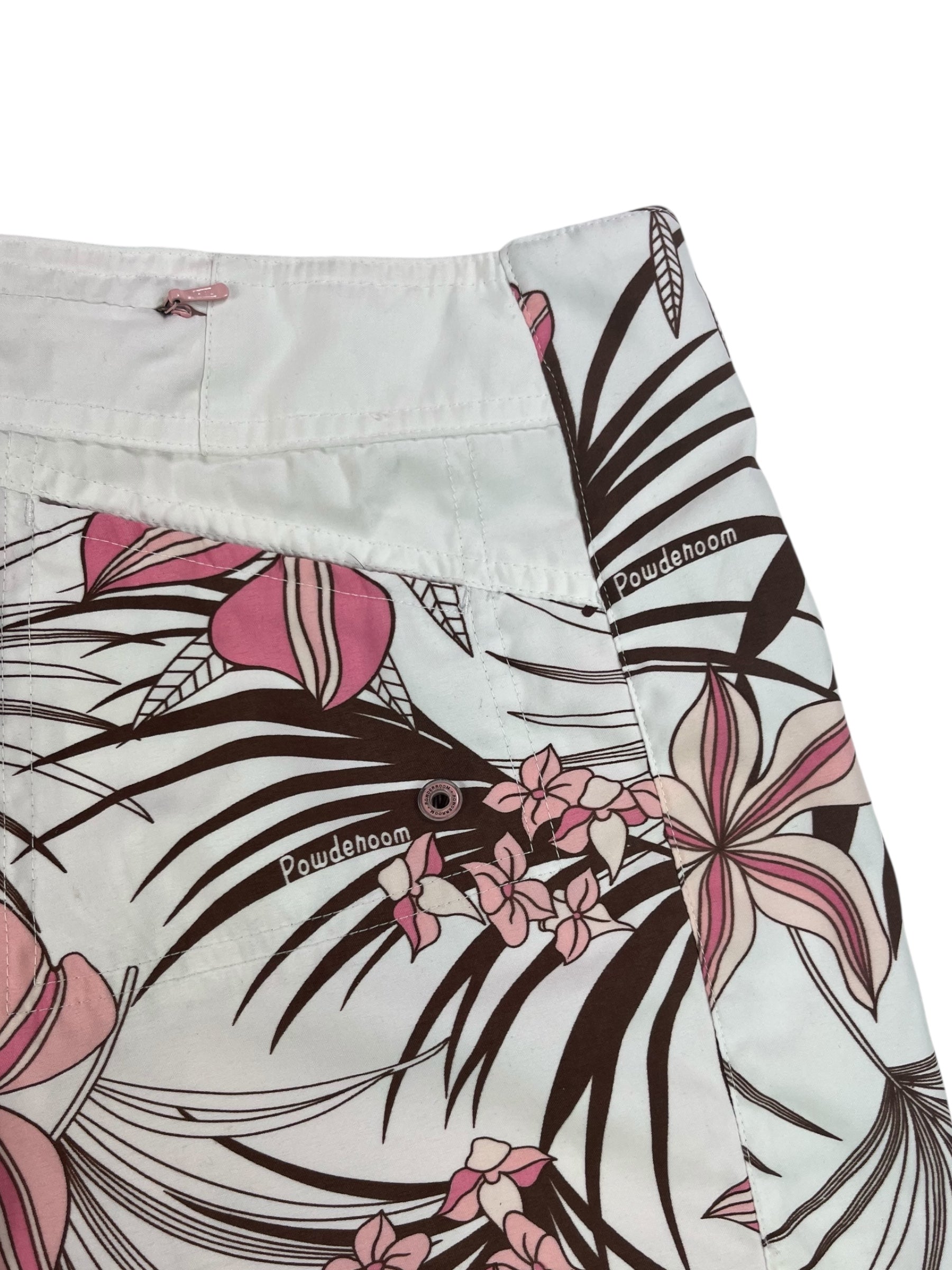 (28) Vintage Pink/Floral Powderoom Shorts