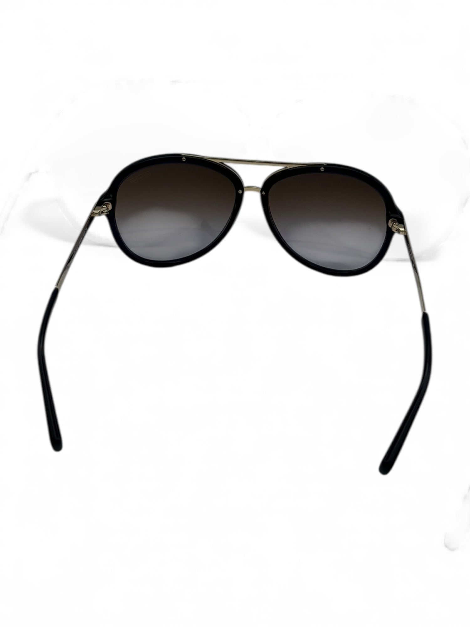 (O/S) Black Aviator Style Coach Sunglasses