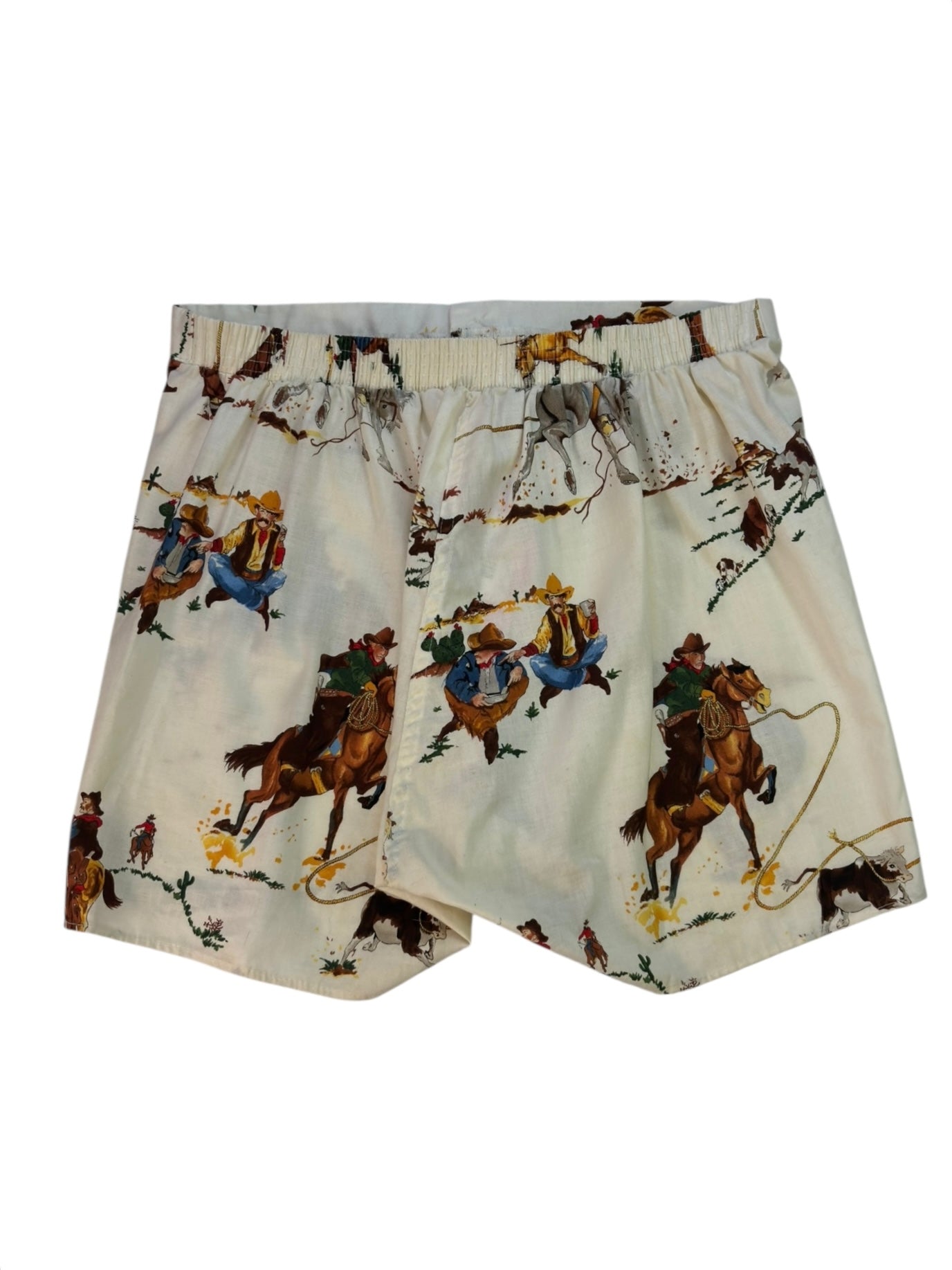 (30) Vintage Western Cotton Boxer Shorts