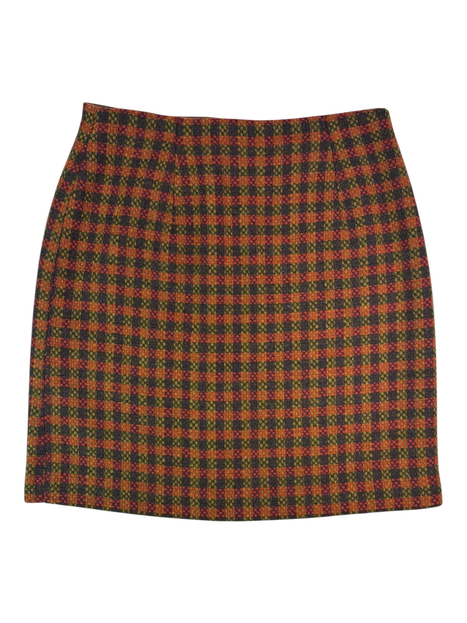 (28) Dolce & Gabbana Wool Plaid Skirt