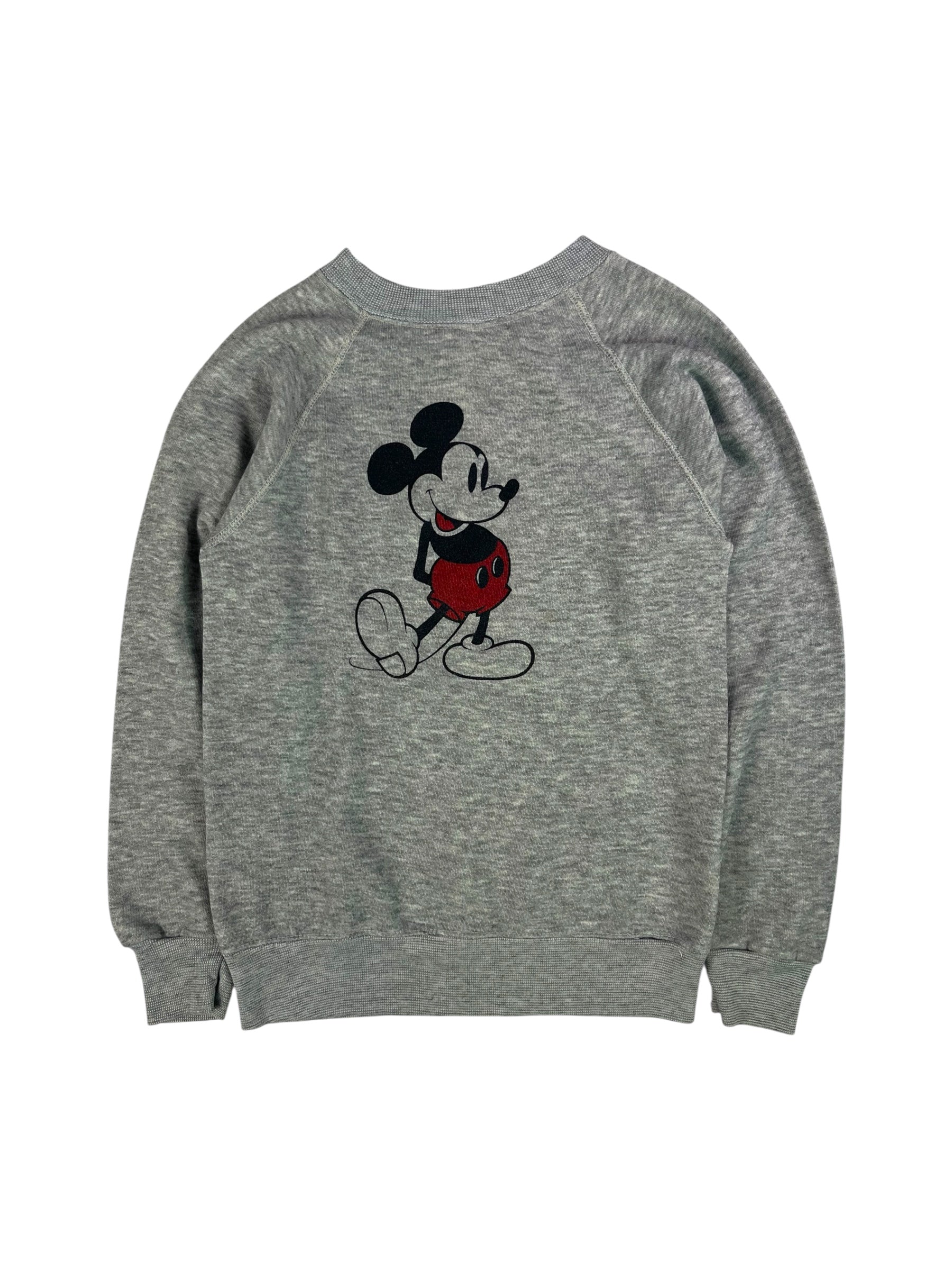 (S) Grey Vintage Mickey Mouse Crewneck