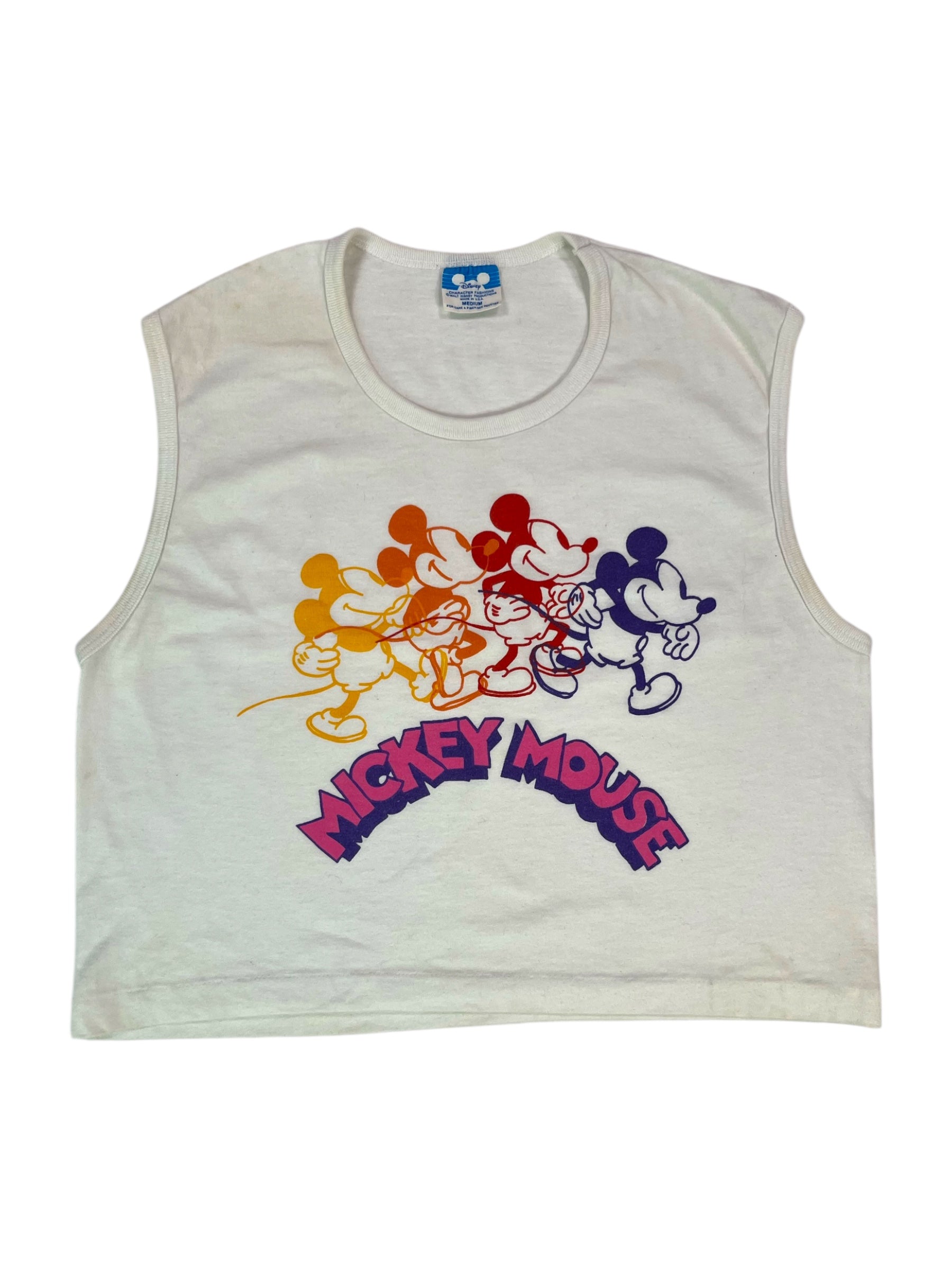 (M) Vintage Mickey Mouse Cropped Tank