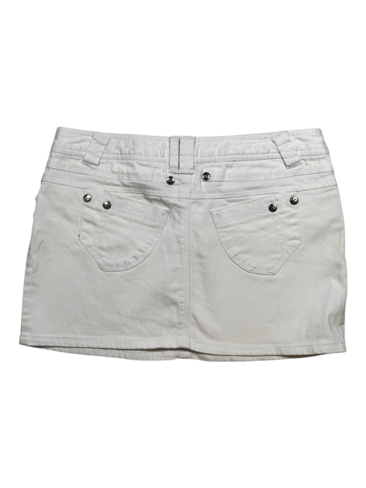 (31) Plastic White Mini Skirt