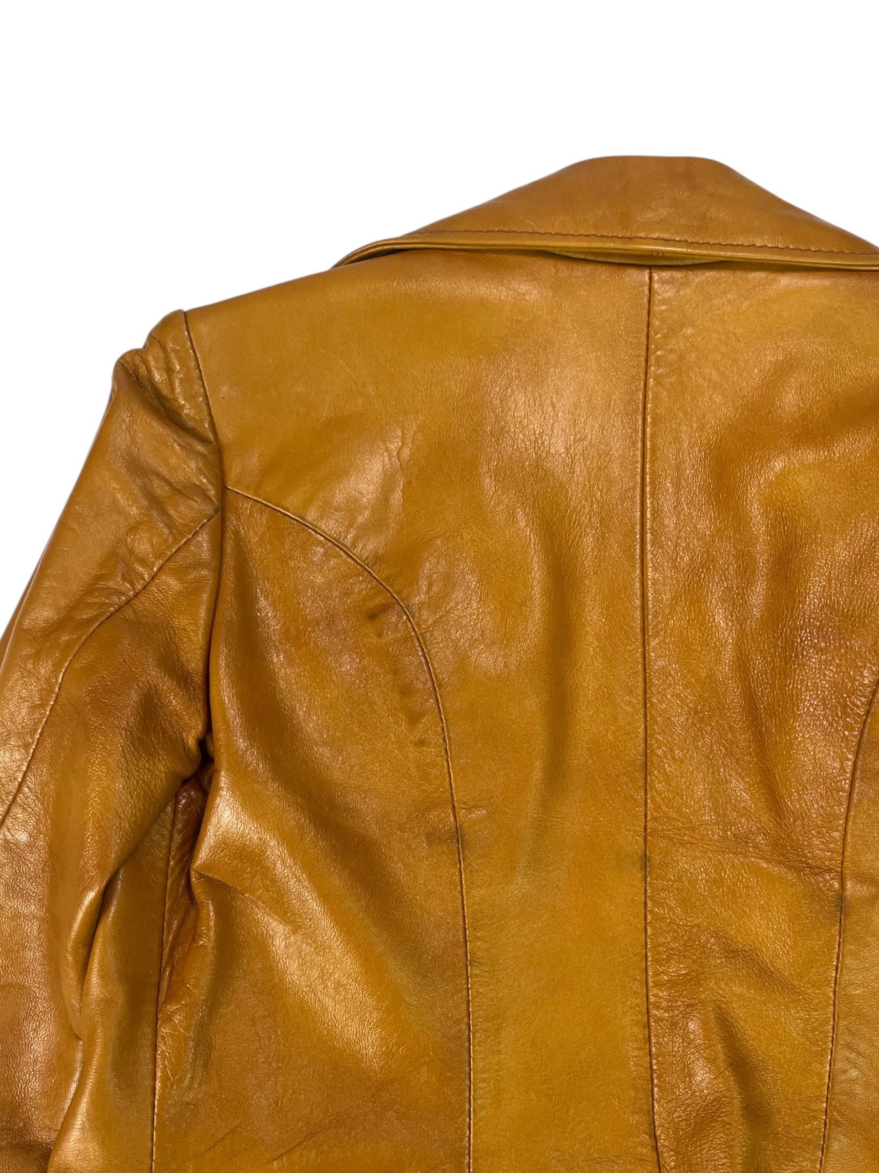 (S) Caramel Leather NETO Blazer