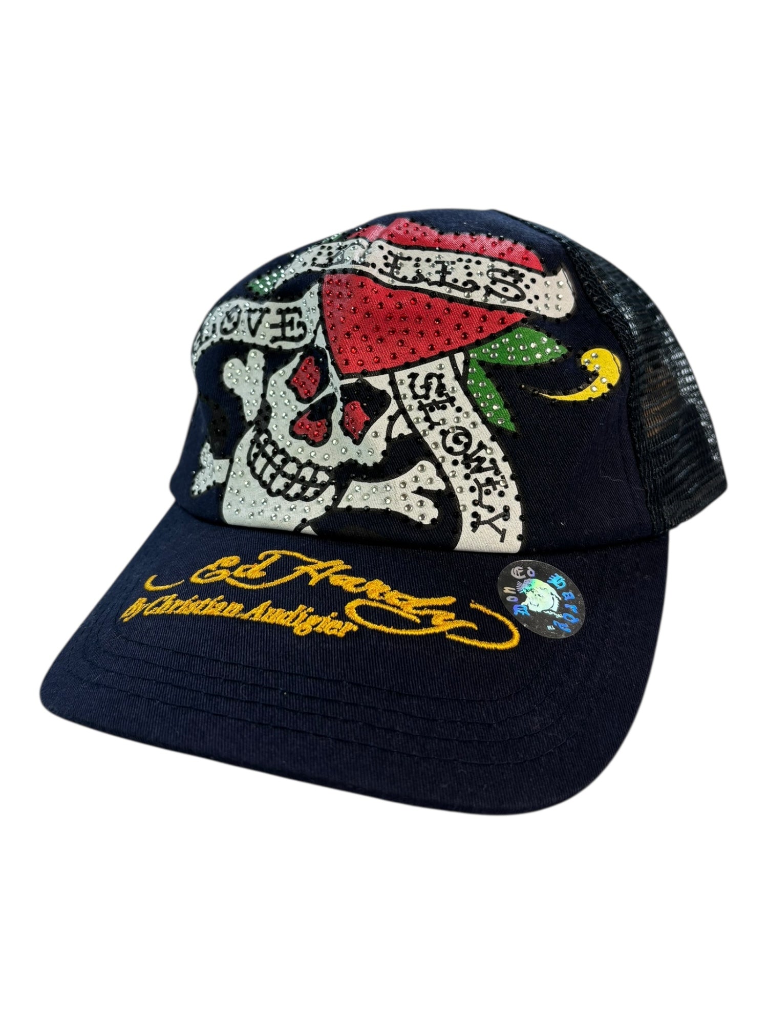 O/S) Ed Hardy Navy Snap Back Hat – Sweet Like