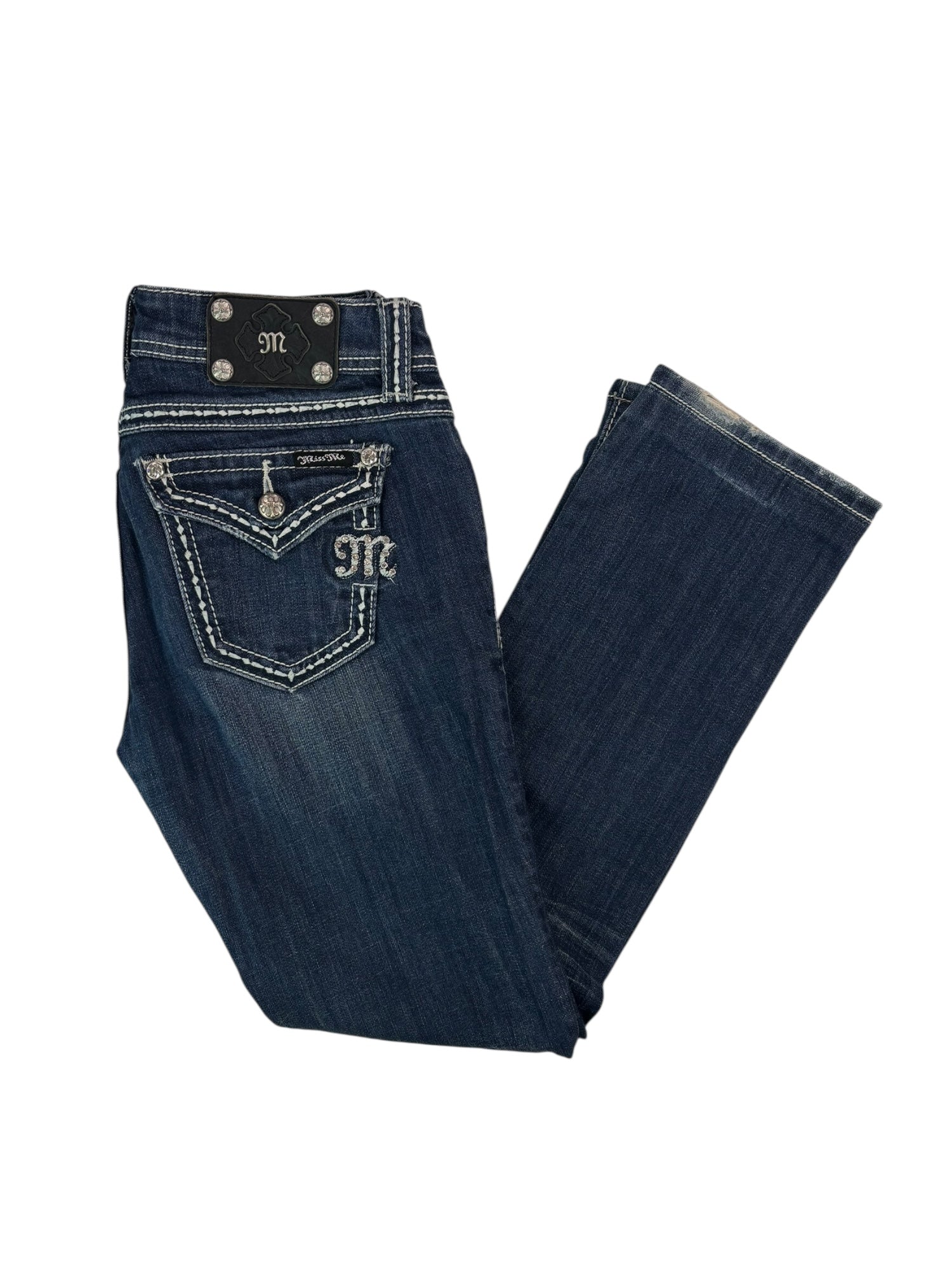 (28) Miss Me Embellished Straight Leg Jeans