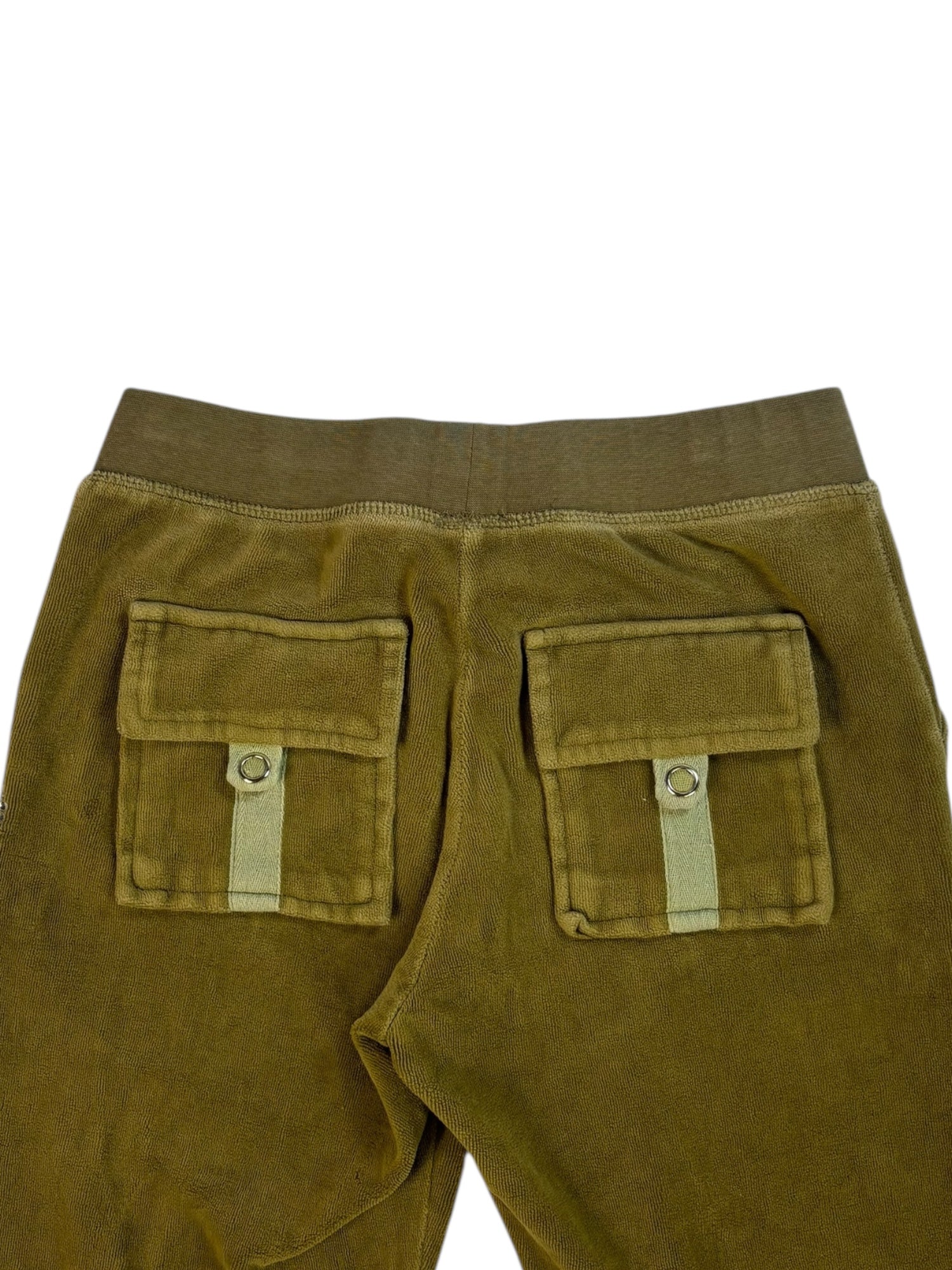 (S) Olive Embellished Juicy Couture Velour Pants