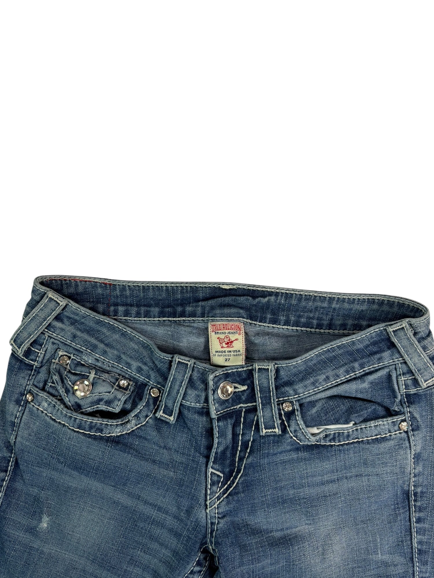 (27) True Religion Straight-Leg Jeans