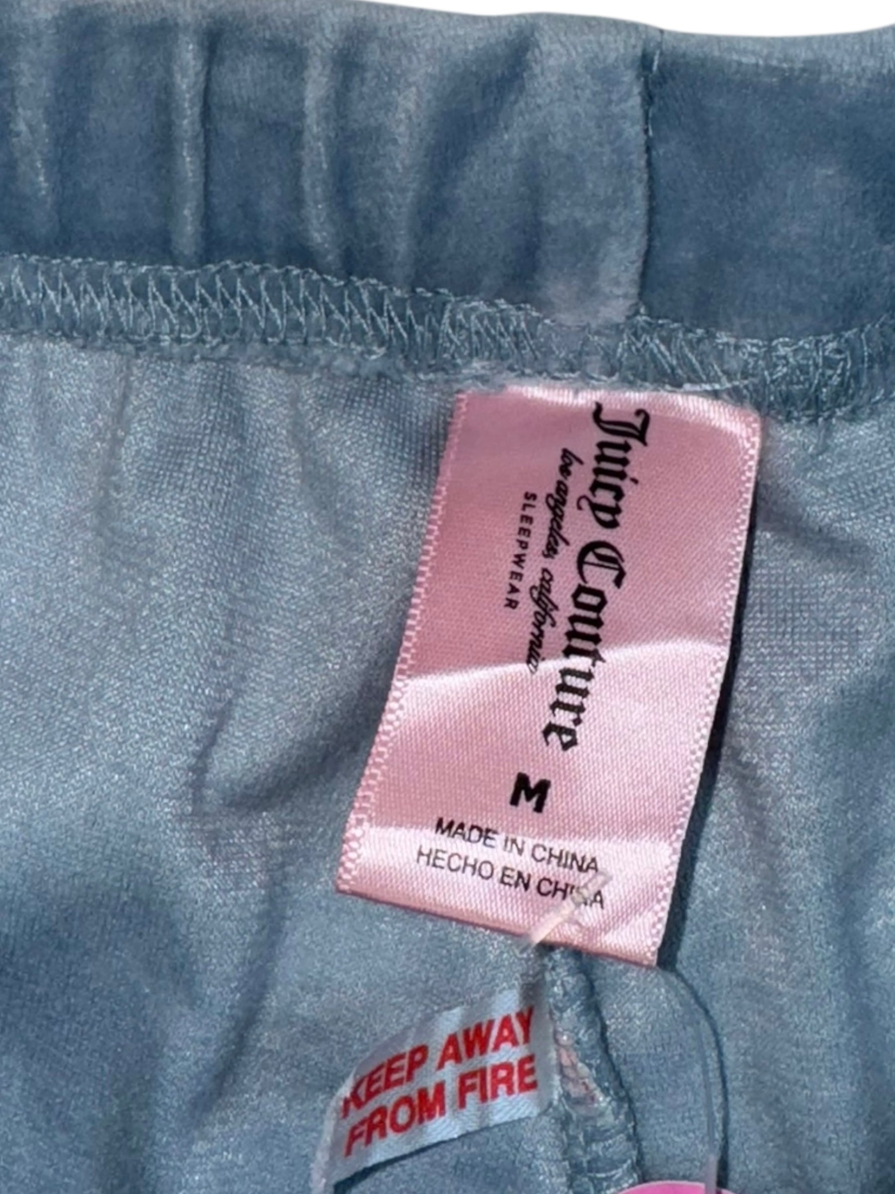(M) Pastel Blue Embellished Juicy Couture Pants