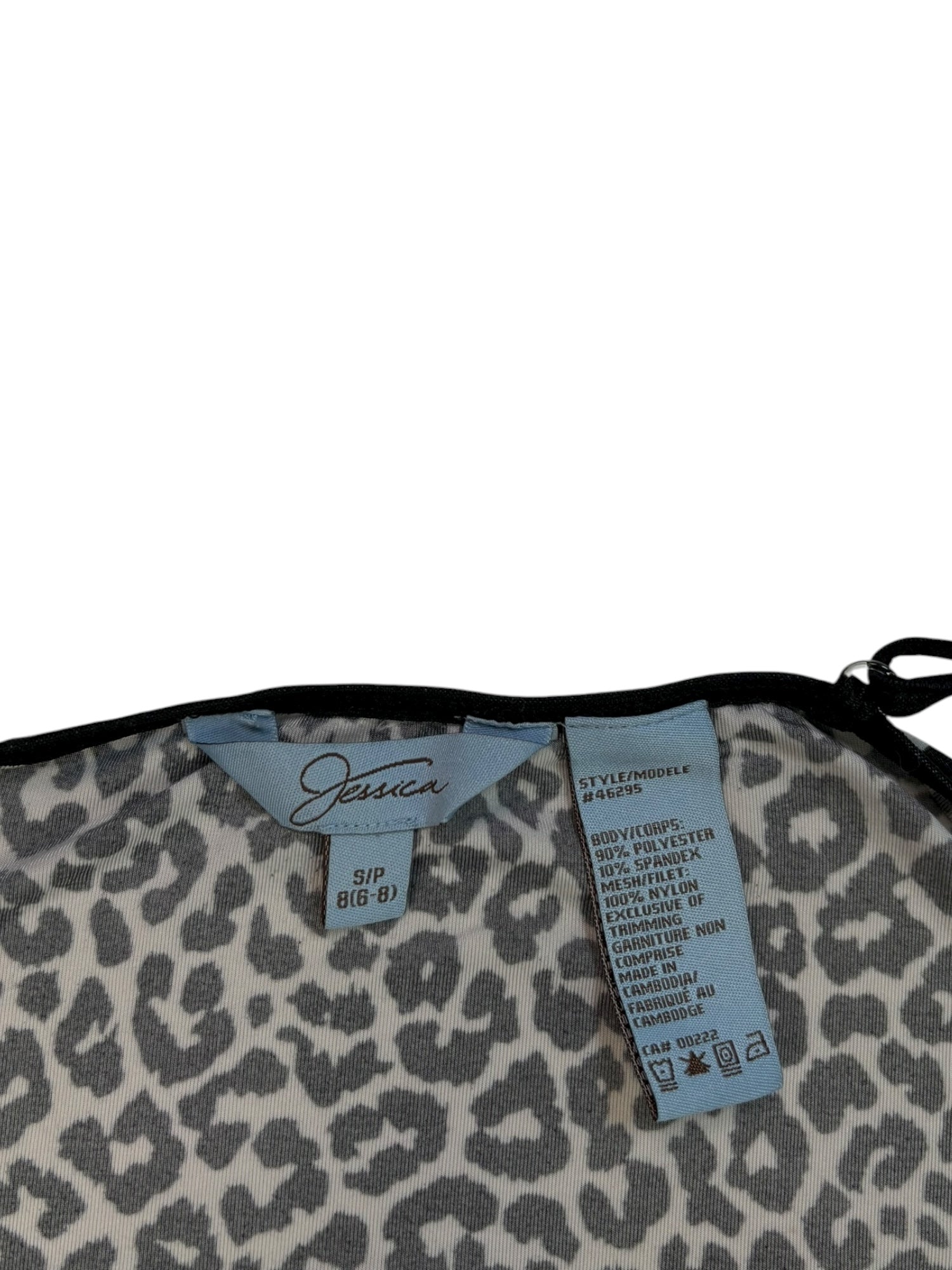 (S) Jessica Zebra Print Slip Dress