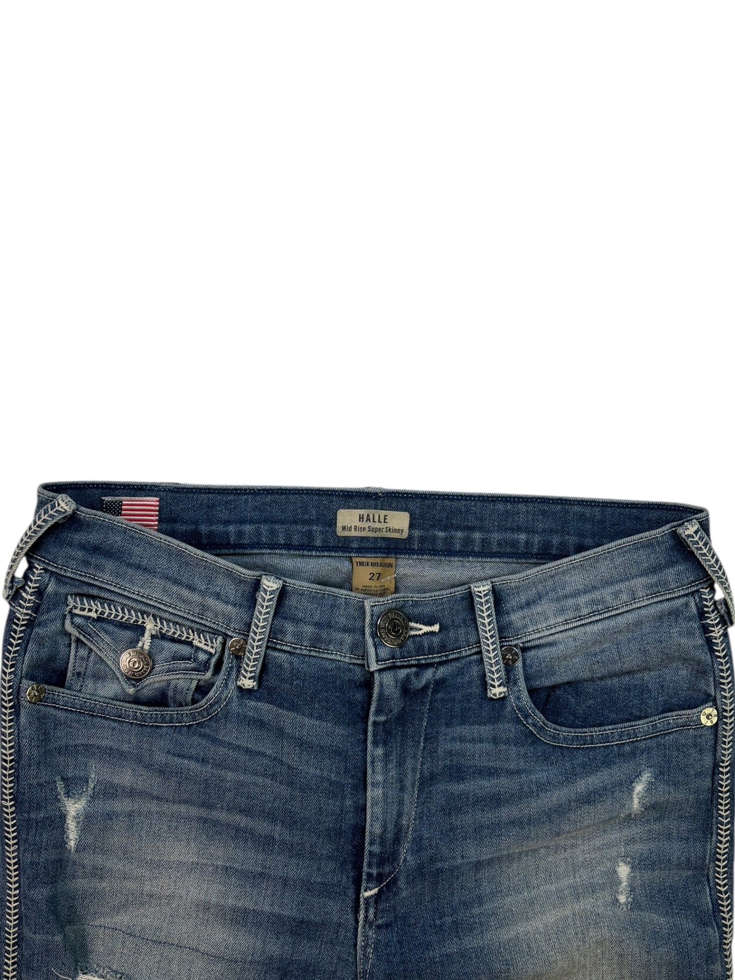 (27)True Religion Halle Skinny Jeans