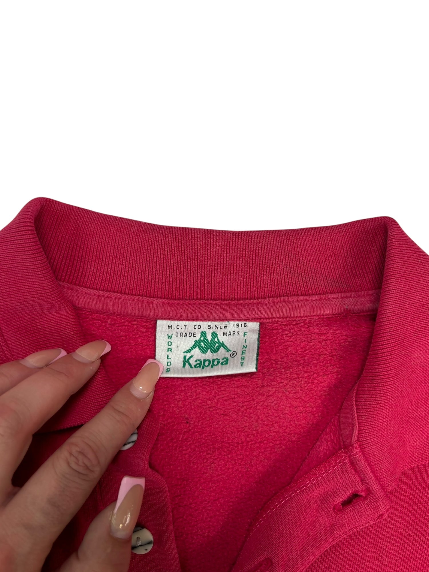 (M) Vintage Red Collared Kappa Sweater