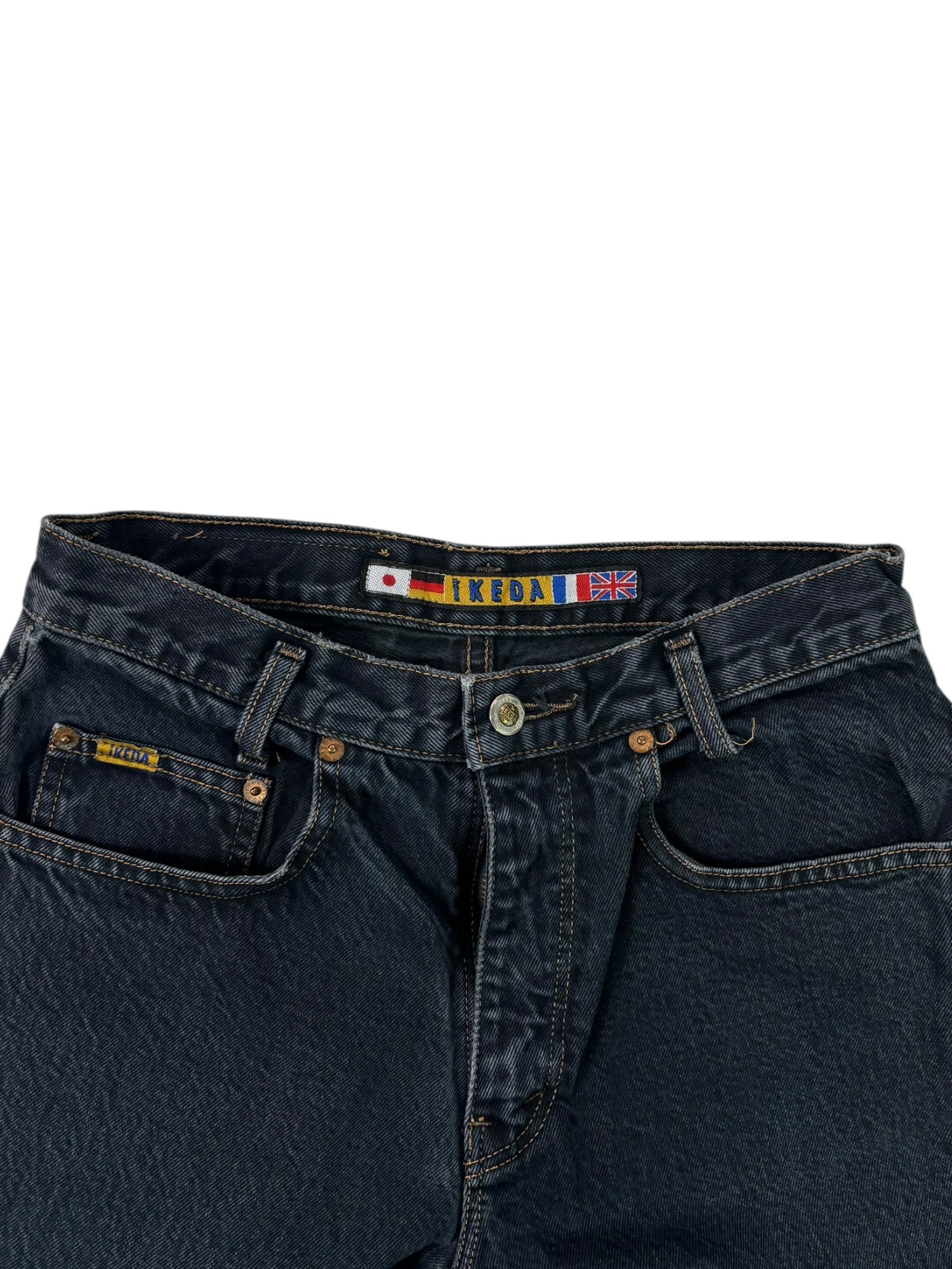 (28) Ikeda High Waisted Dark Wash Jeans