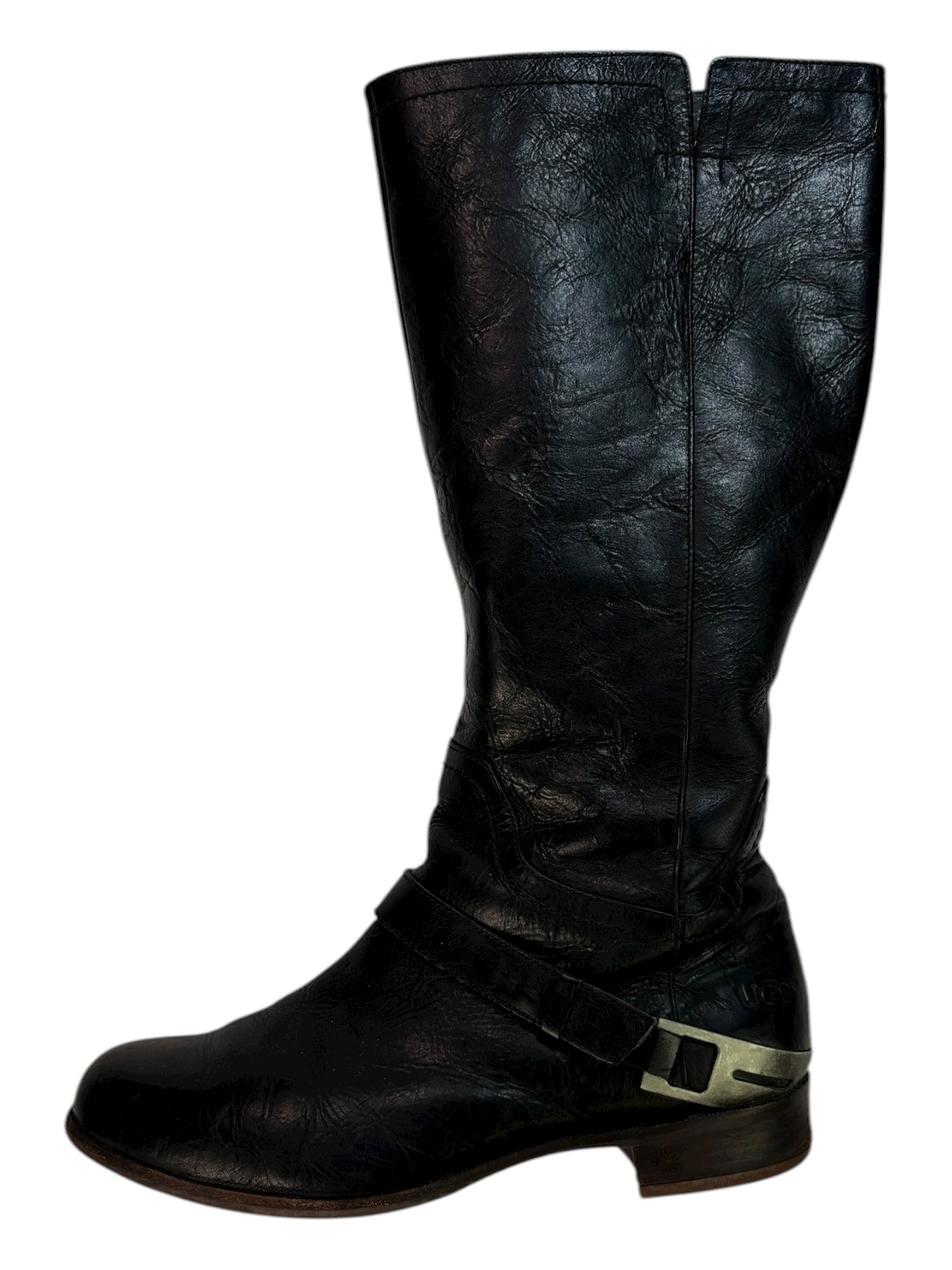 (9) Ugg Black Riding boots