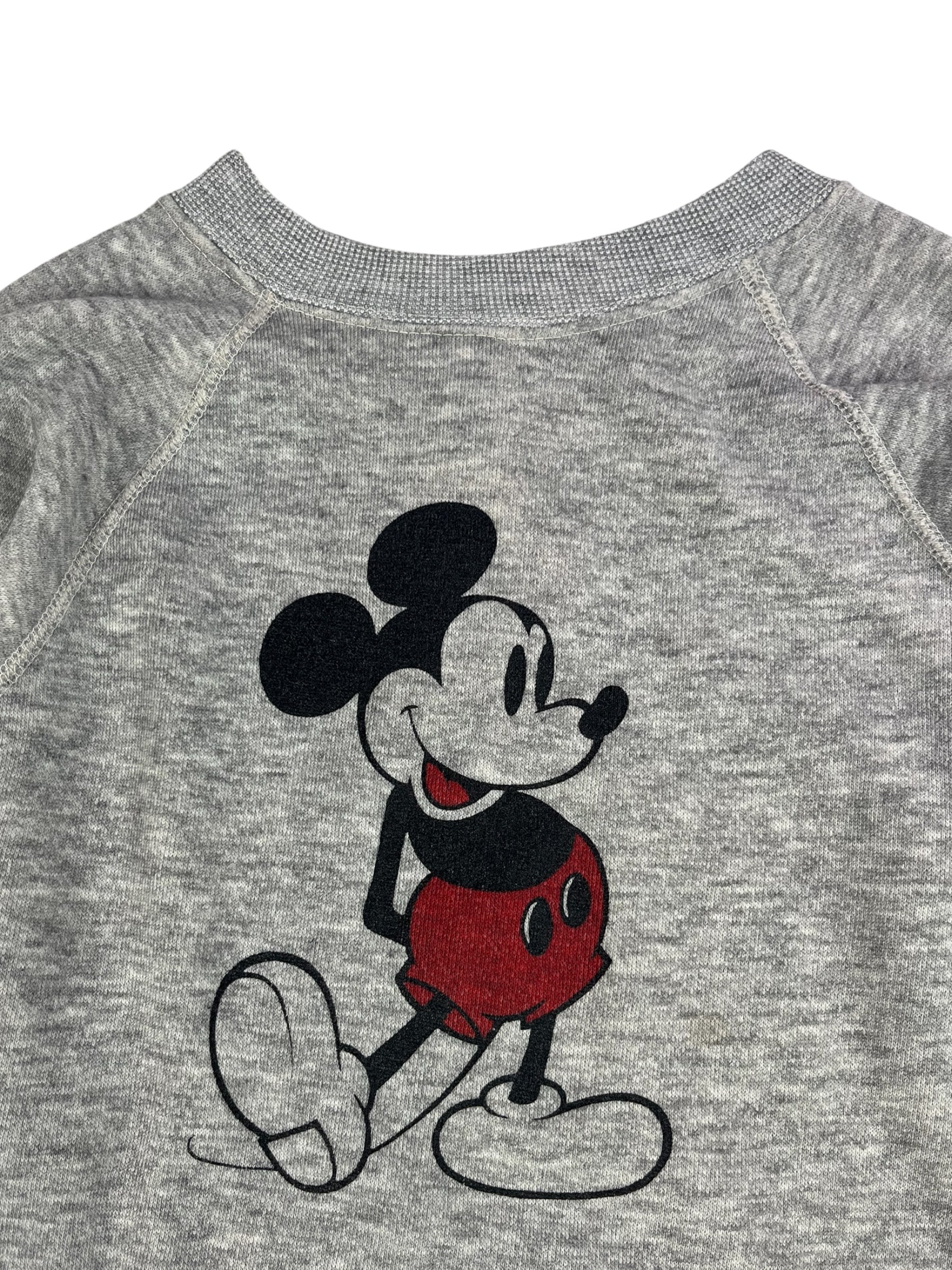 (S) Grey Vintage Mickey Mouse Crewneck