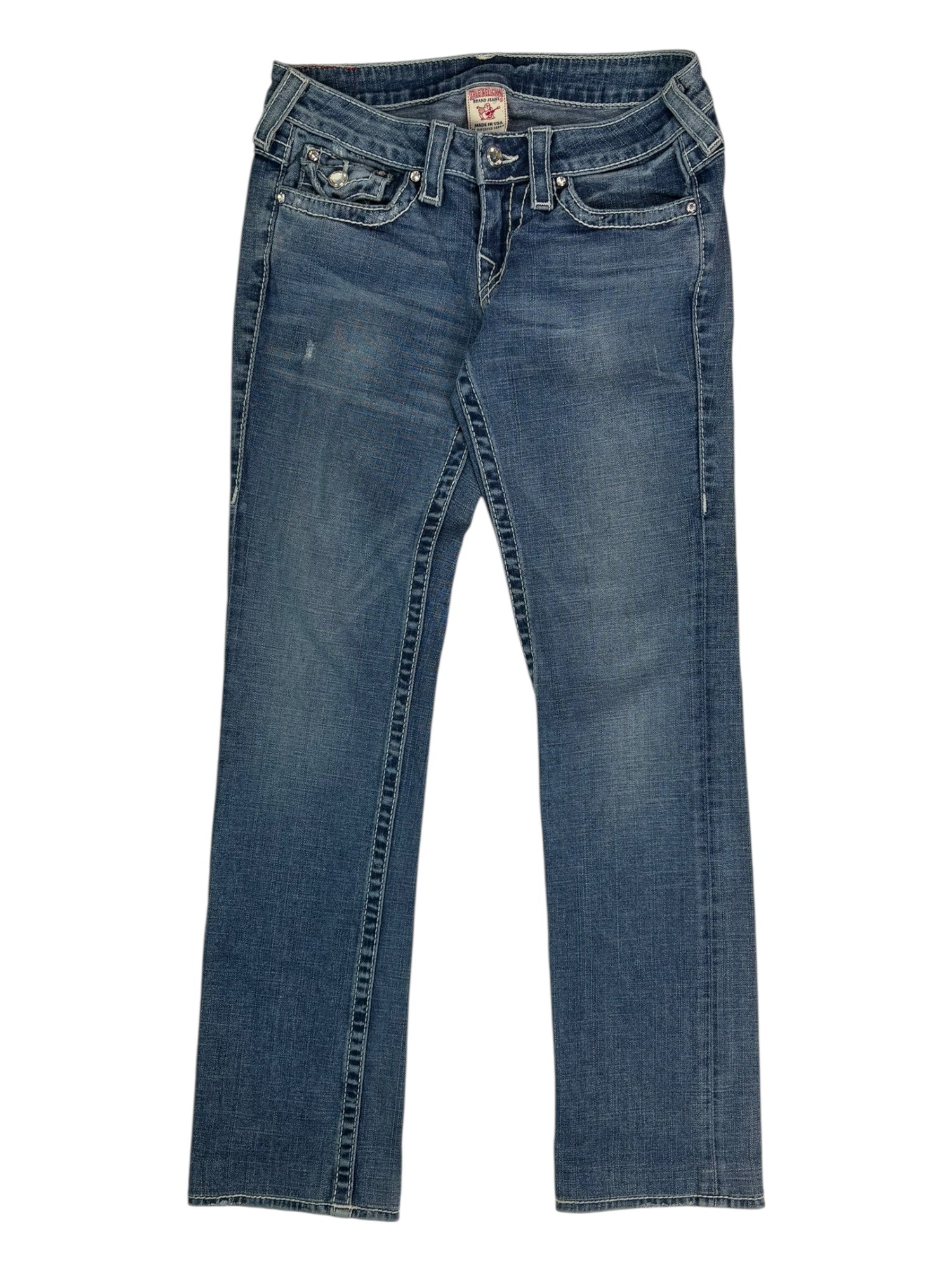 (27) True Religion Straight-Leg Jeans