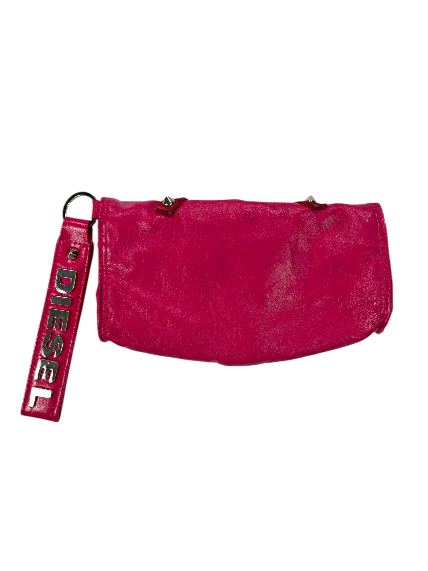 (O/S) 90s Pink Diesel Wristlet