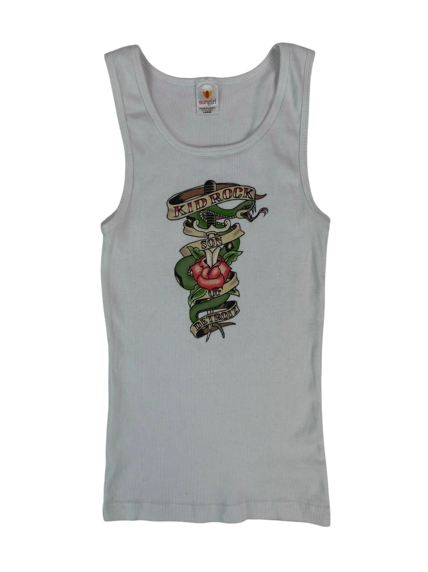 (S) Kid Rock Son of Detroit White Tank